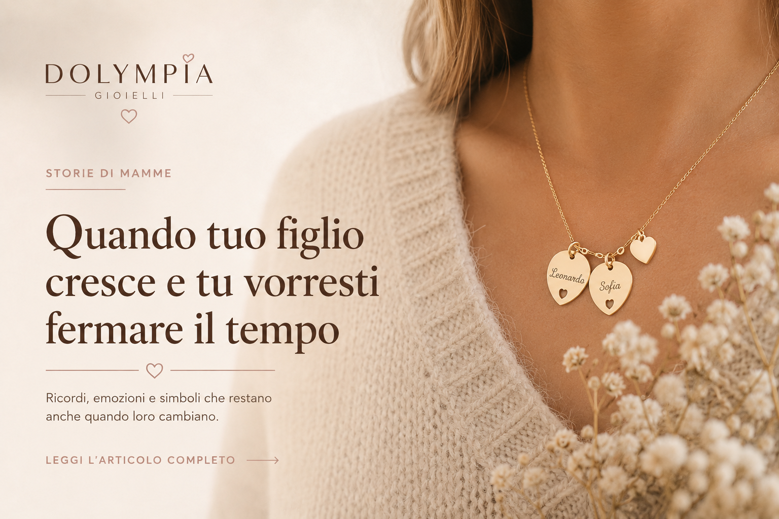 Quando tuo figlio cresce e tu vorresti fermare il tempo
