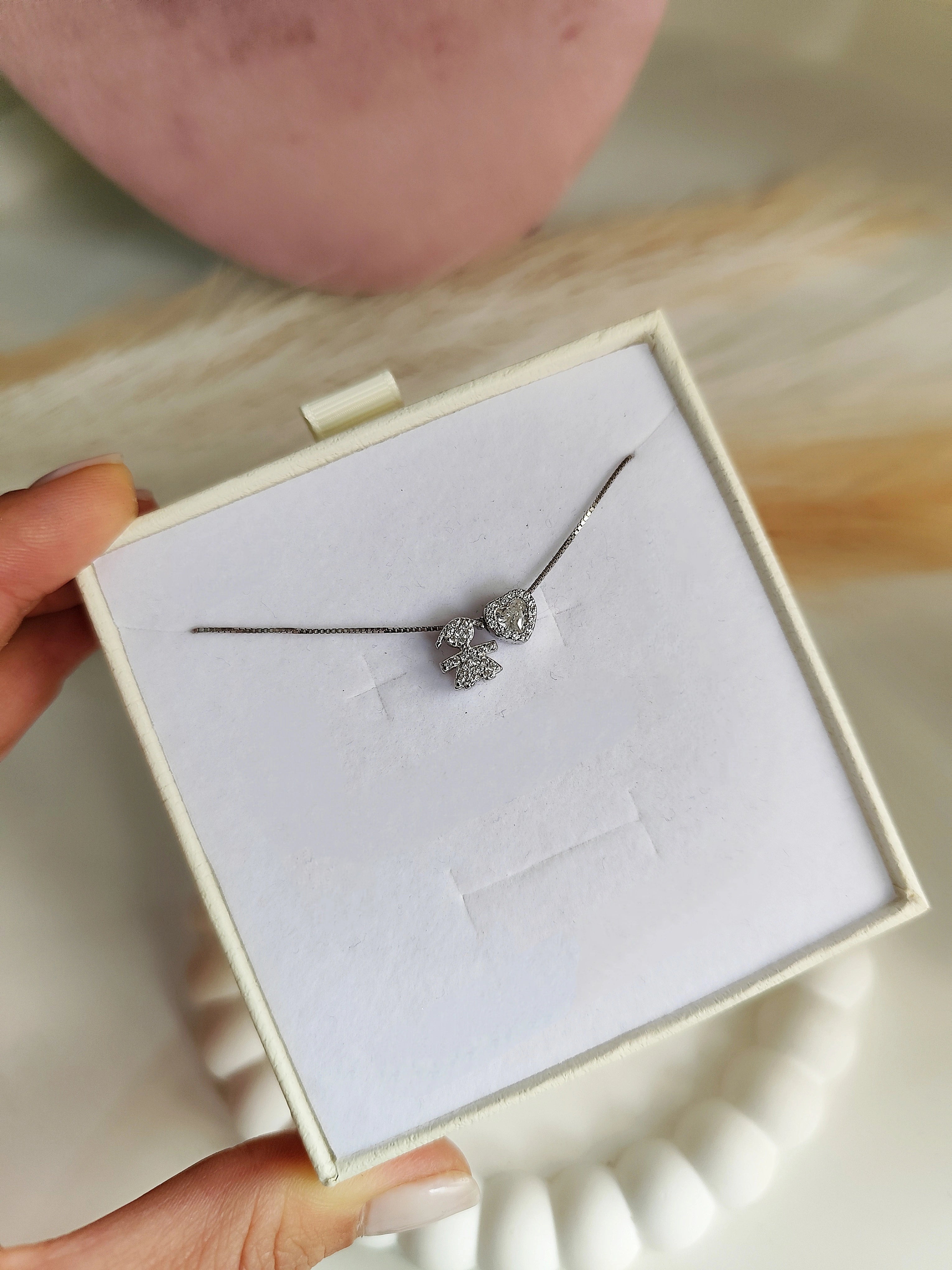 Collana Baby Singolo Cuore Piccolo - Filo Singolo