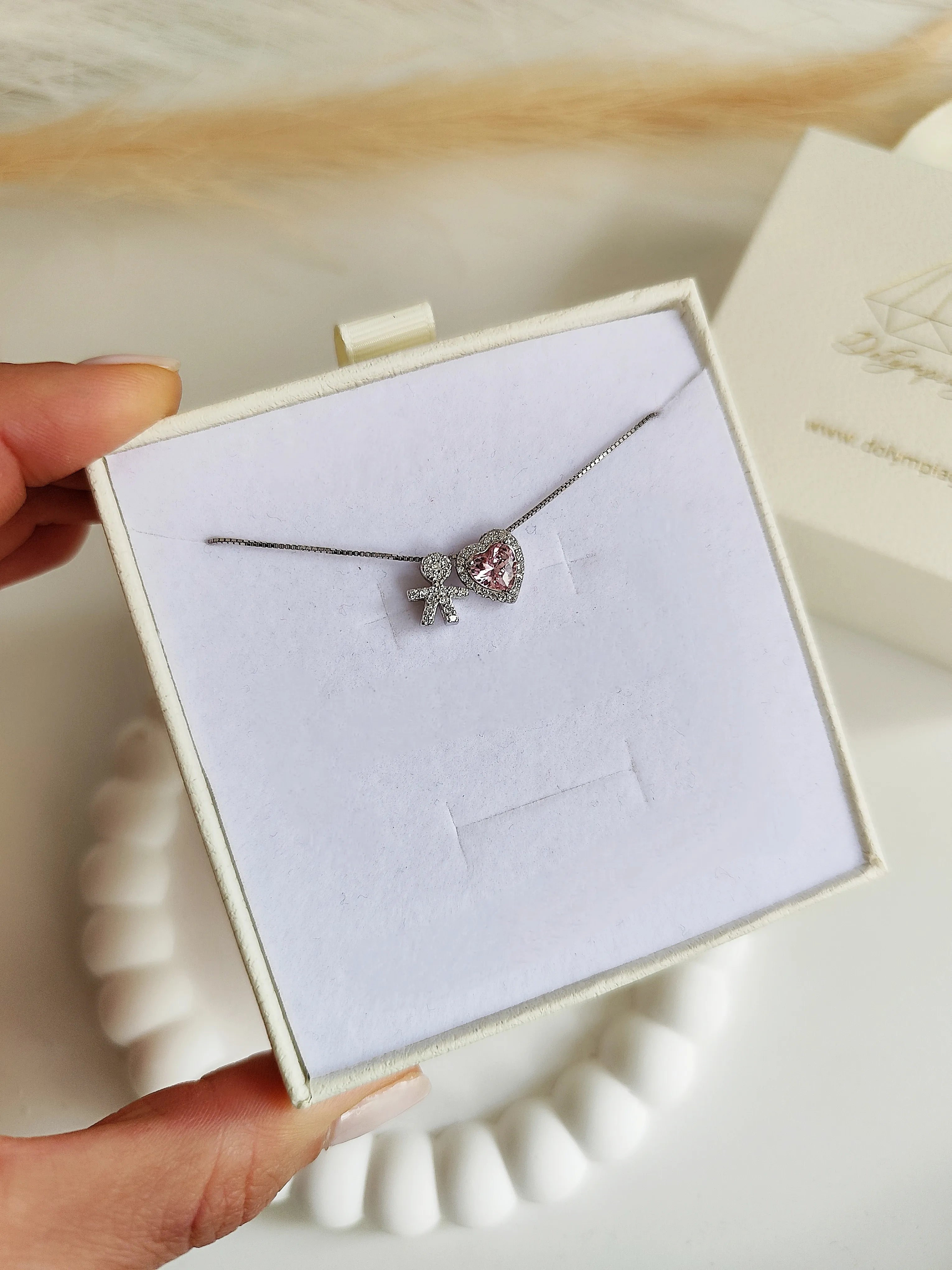 Collana Baby Singolo Cuore Grande - Filo Singolo