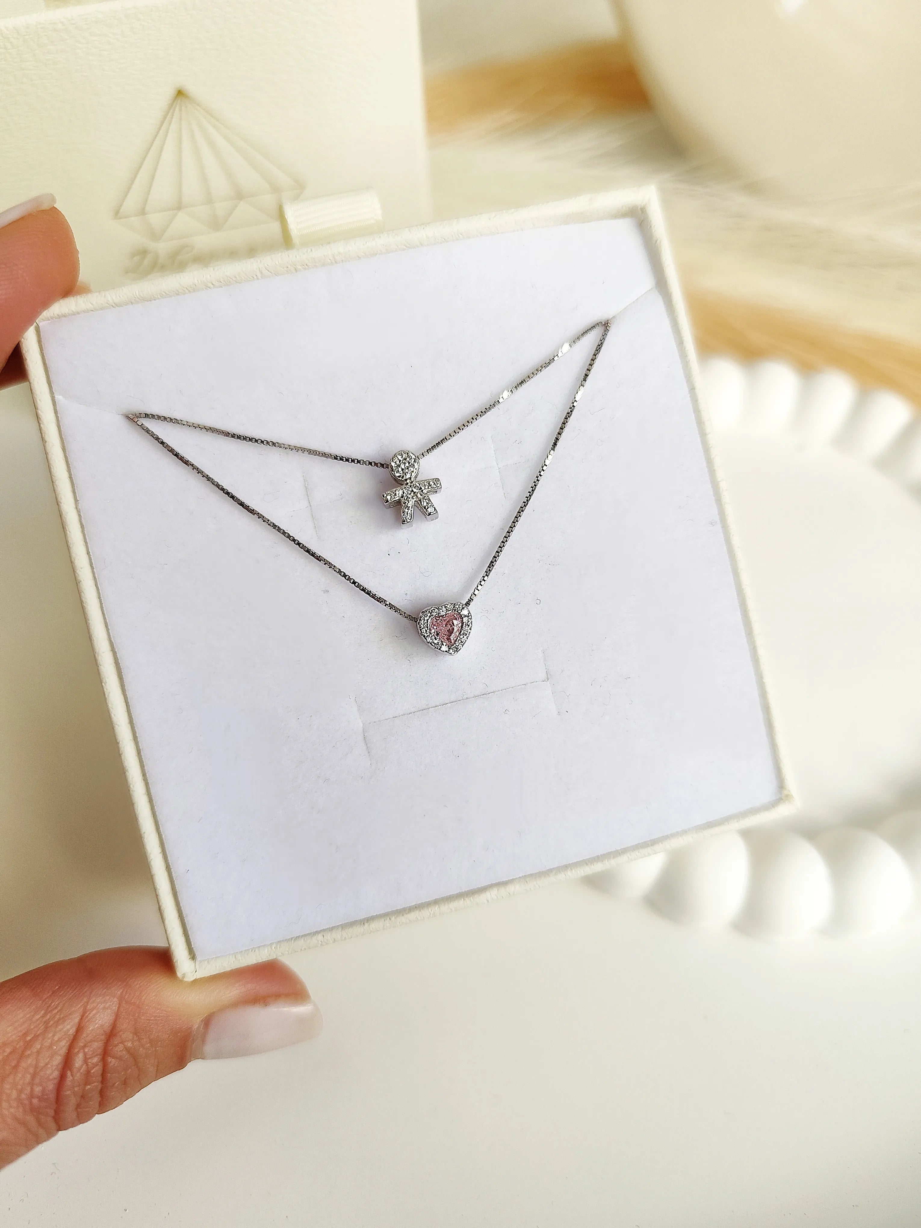 Collana Baby Cuore Piccolo - Doppio Filo