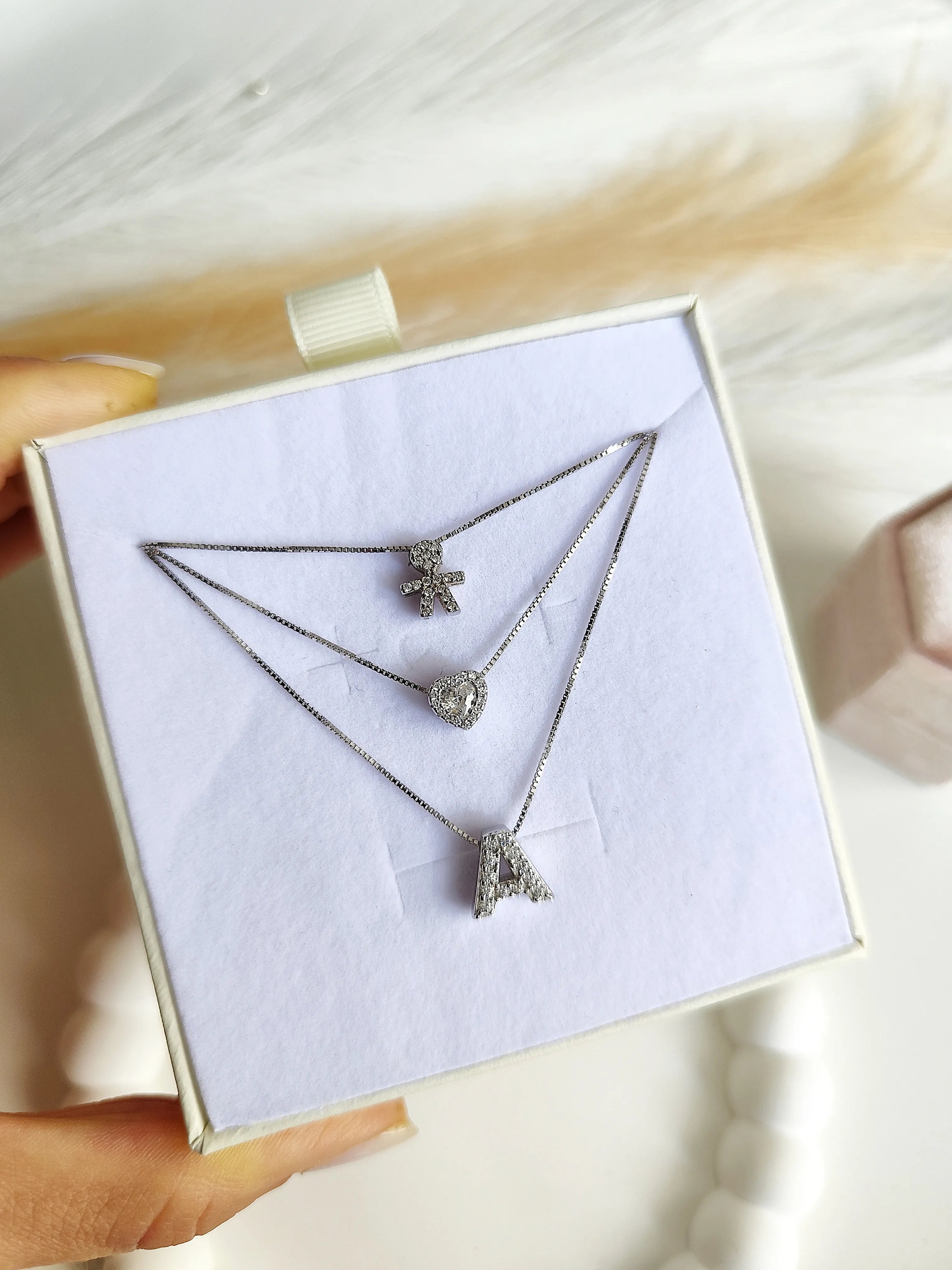 Collana Baby con Iniziali - Tre Fili