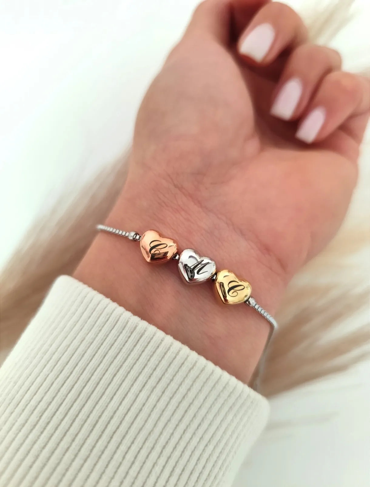 Bracciale Tre Cuori