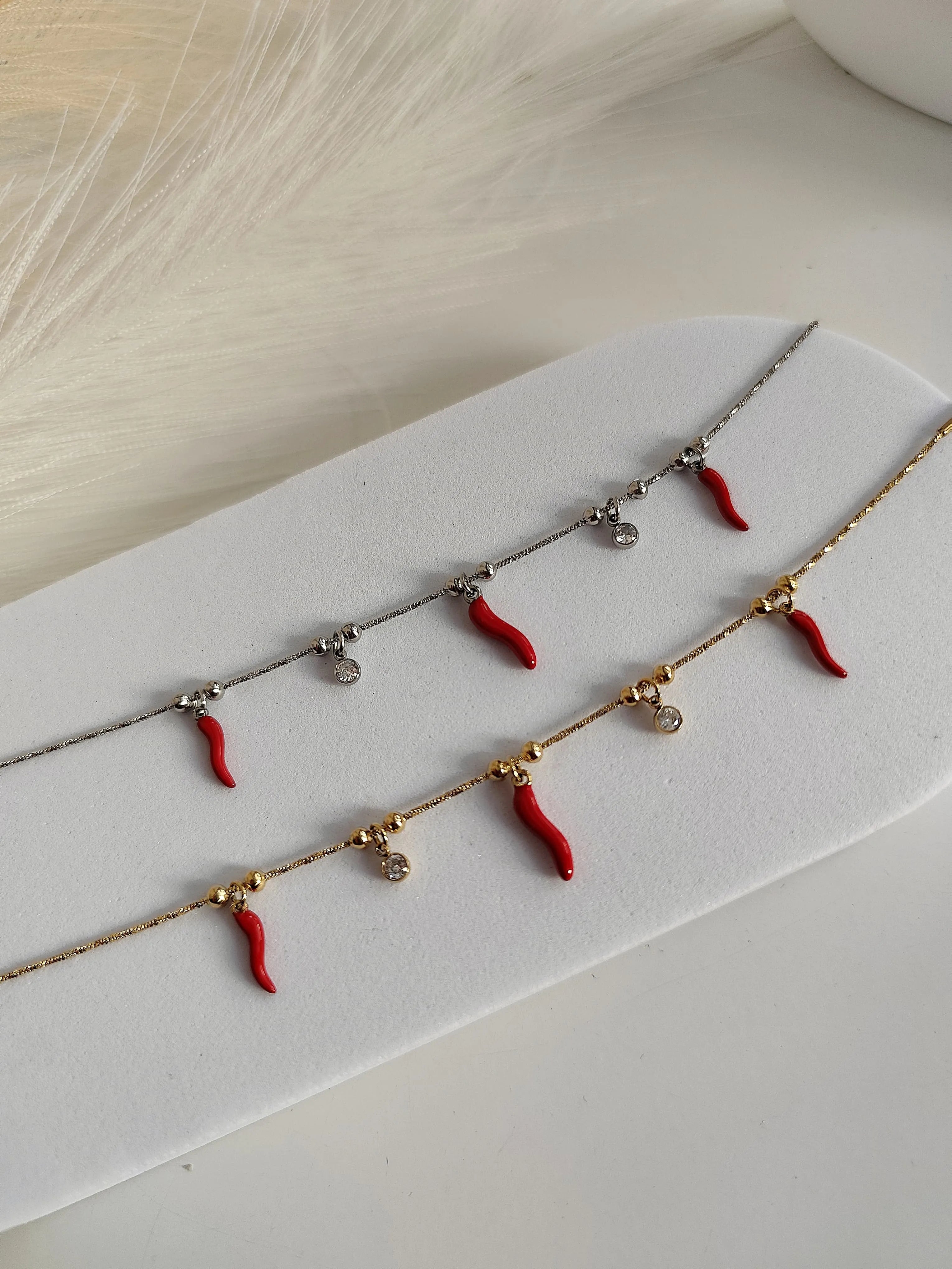 Bracciale Corno Portafortuna
