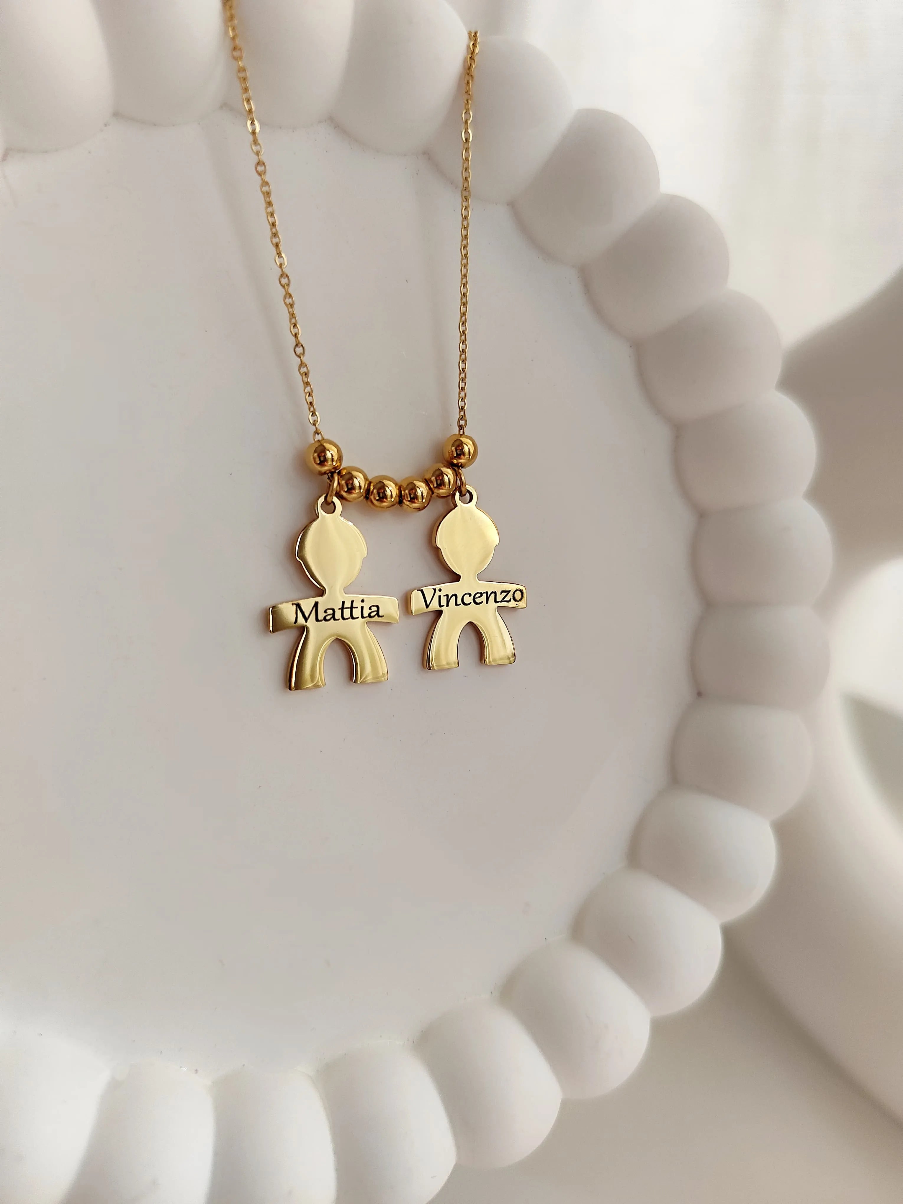 Collana Baby Acciaio Personalizzata