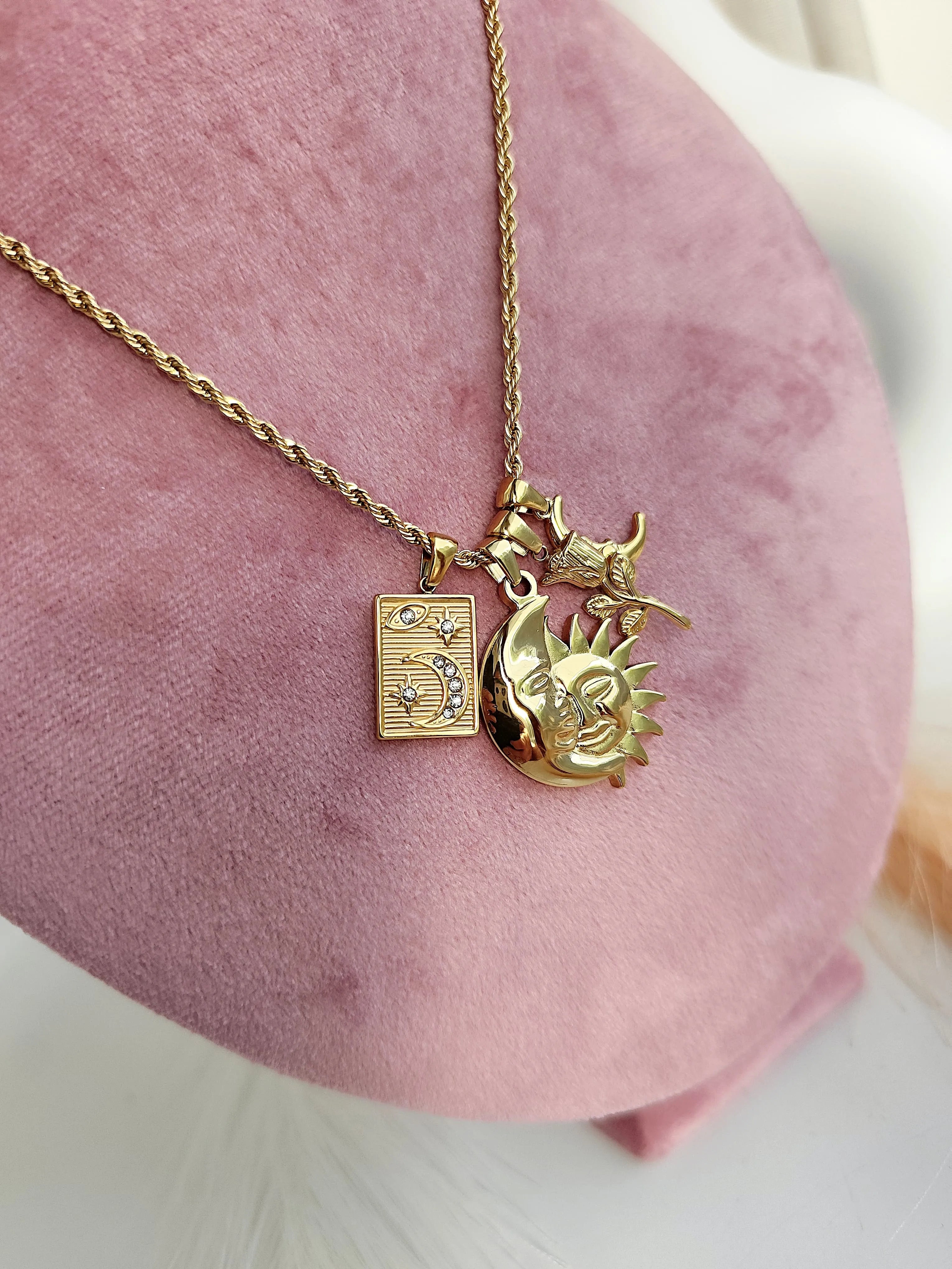 Collana Torchon Sole Luna