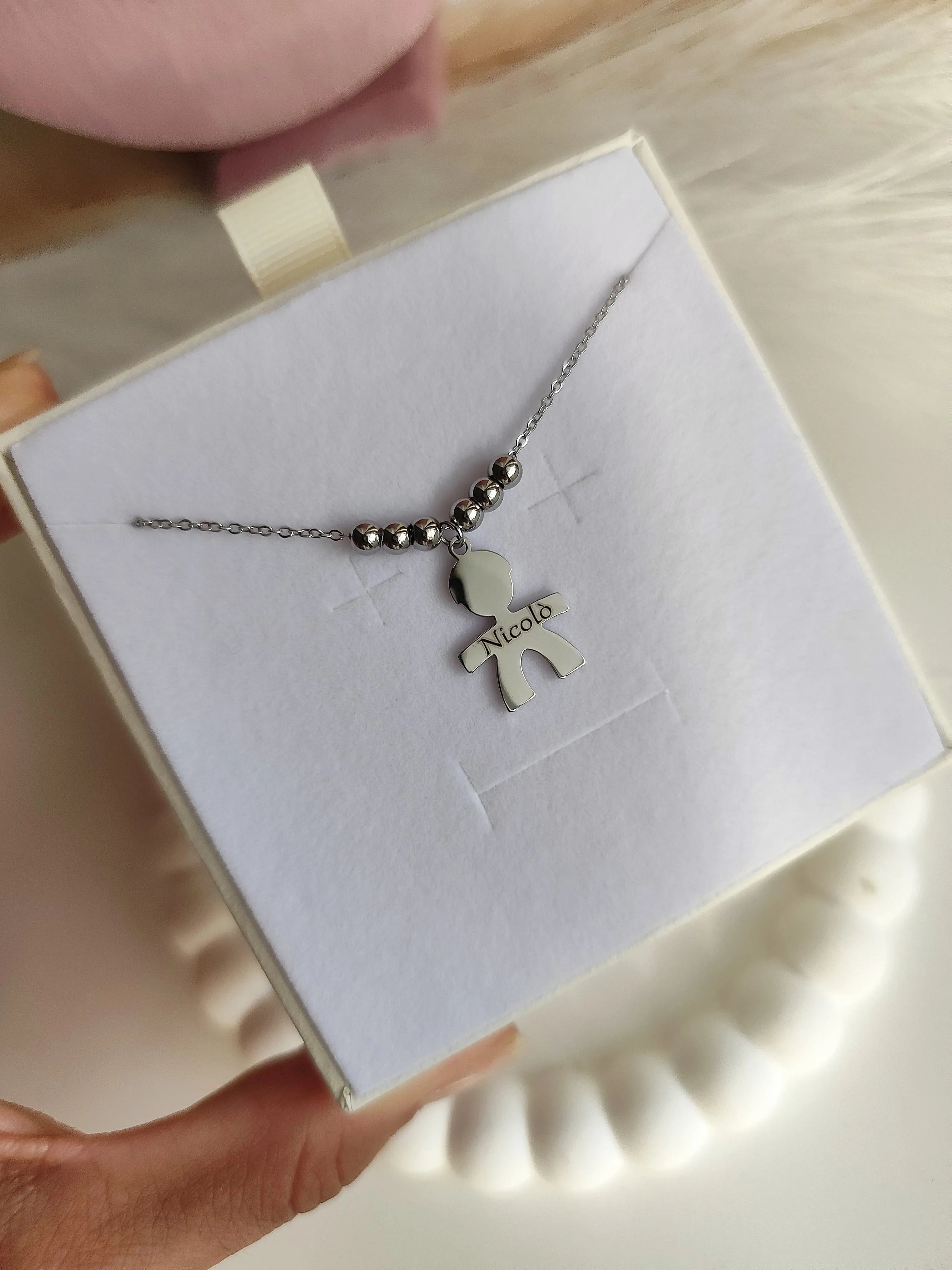 Collana Baby Acciaio Personalizzata