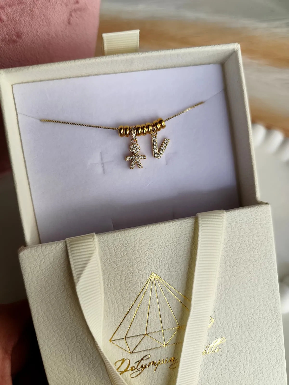 Collana Baby Charm Gold e Iniziale