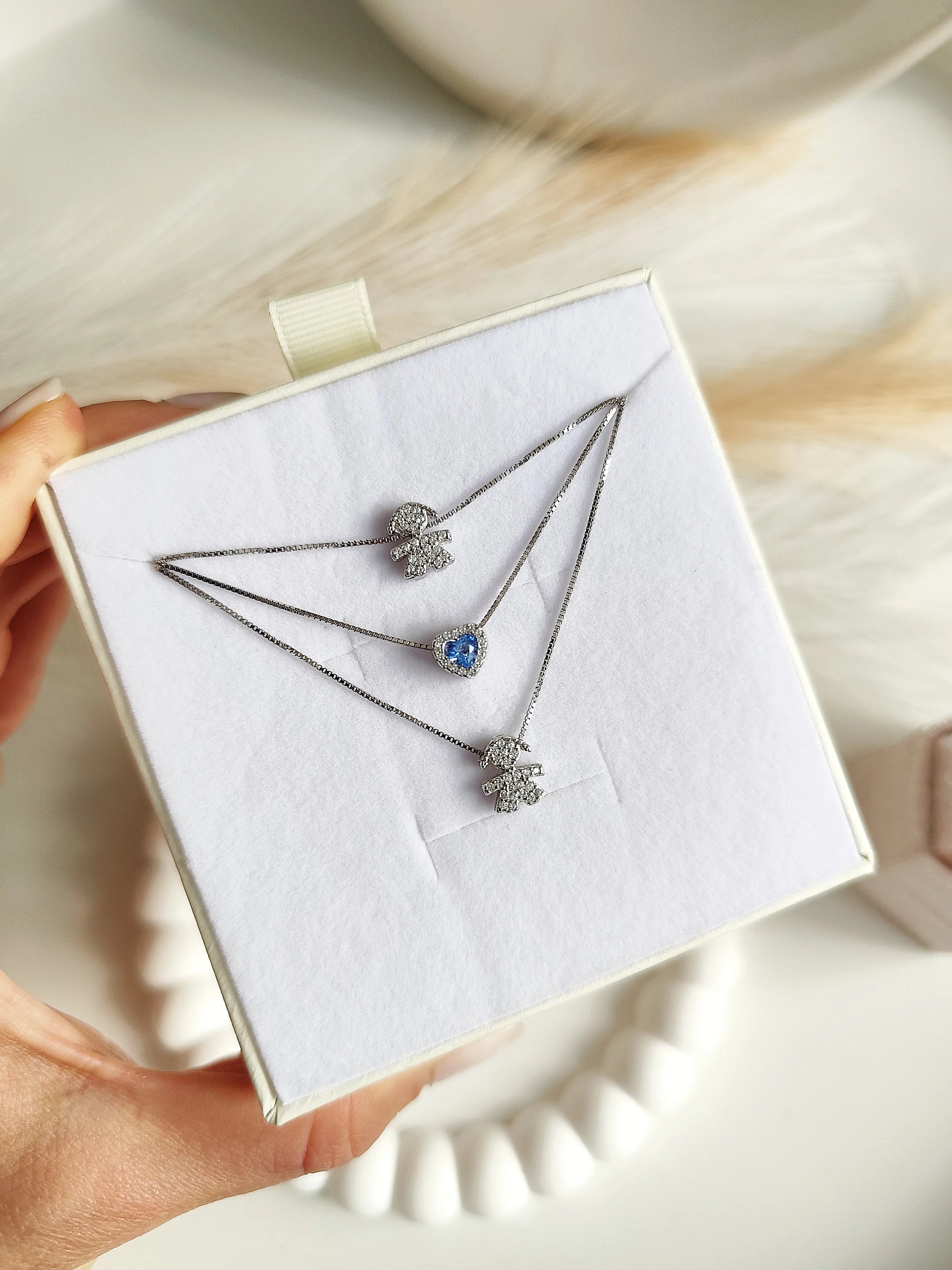 Collana Baby Cuore Piccolo - Tre Fili