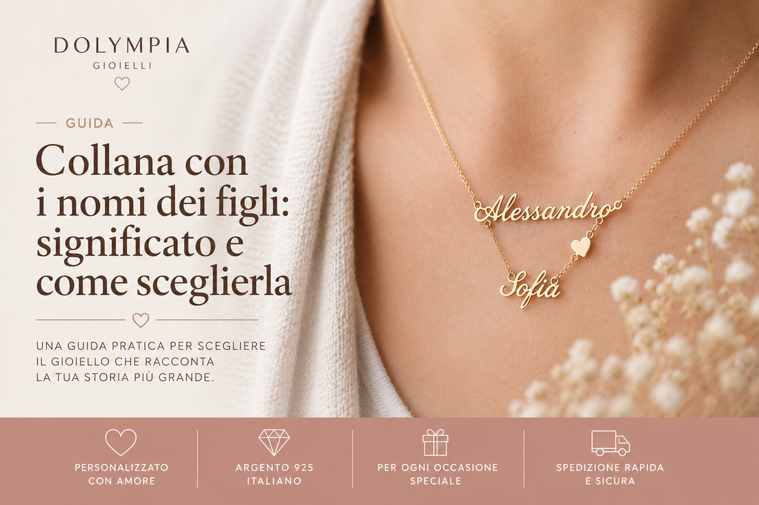 Collana con i nomi dei figli: significato e come sceglierla