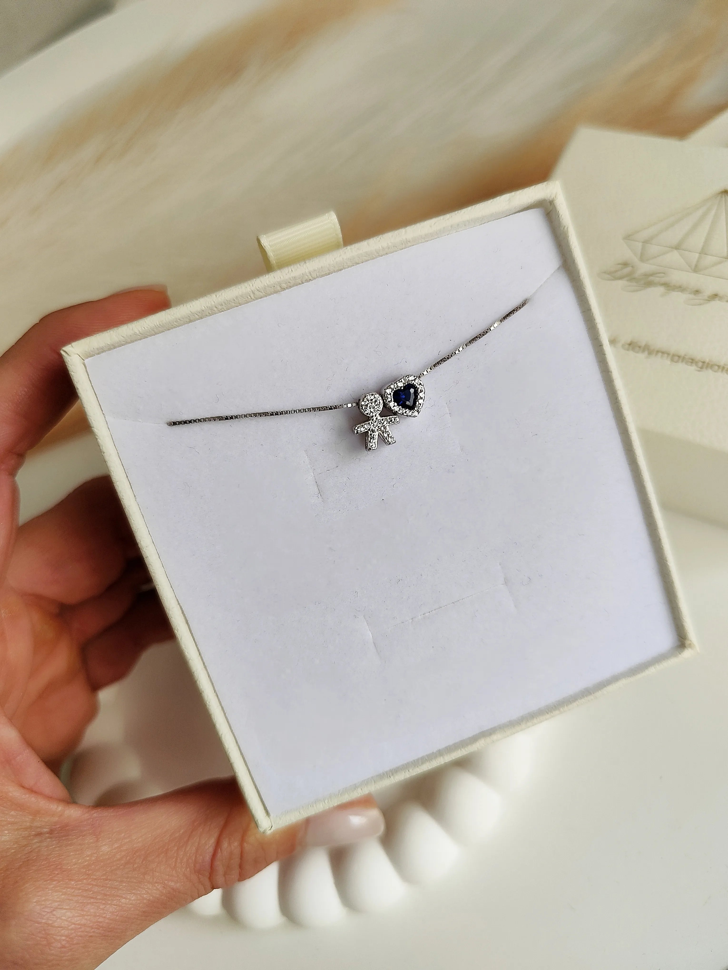 Collana Baby Singolo Cuore Piccolo - Filo Singolo
