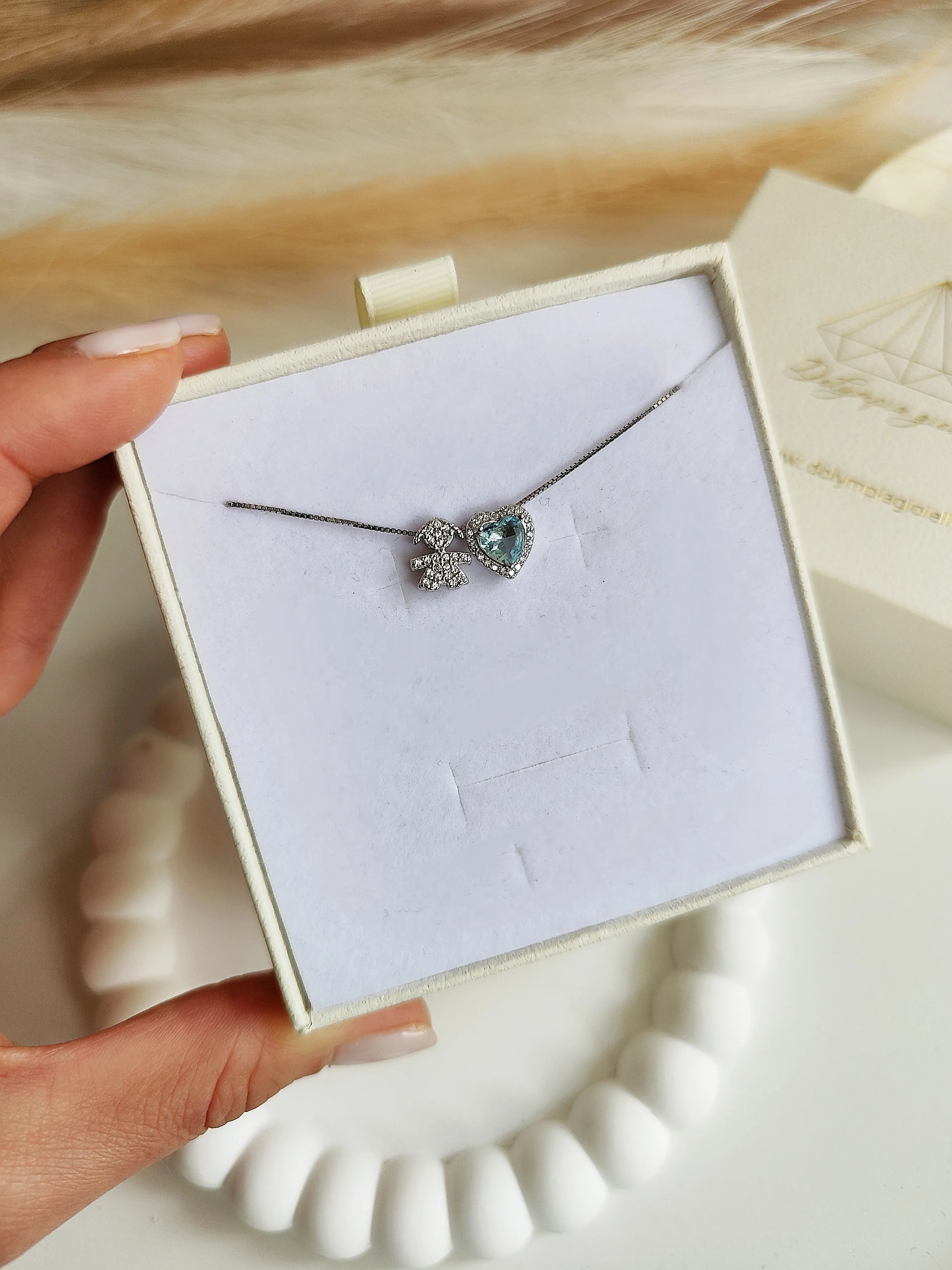 Collana Baby Singolo Cuore Grande - Filo Singolo
