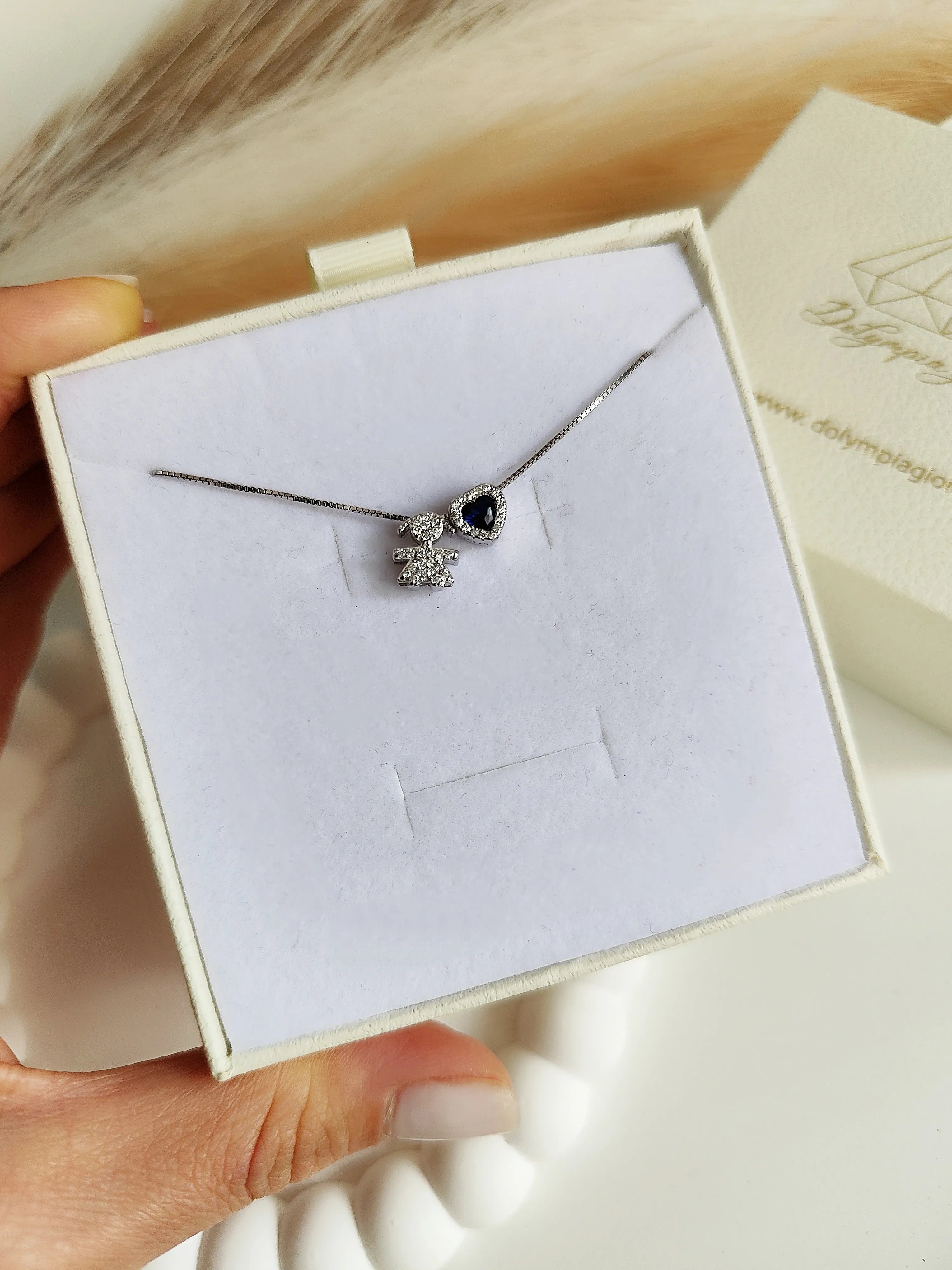 Collana Baby Singolo Cuore Piccolo - Filo Singolo