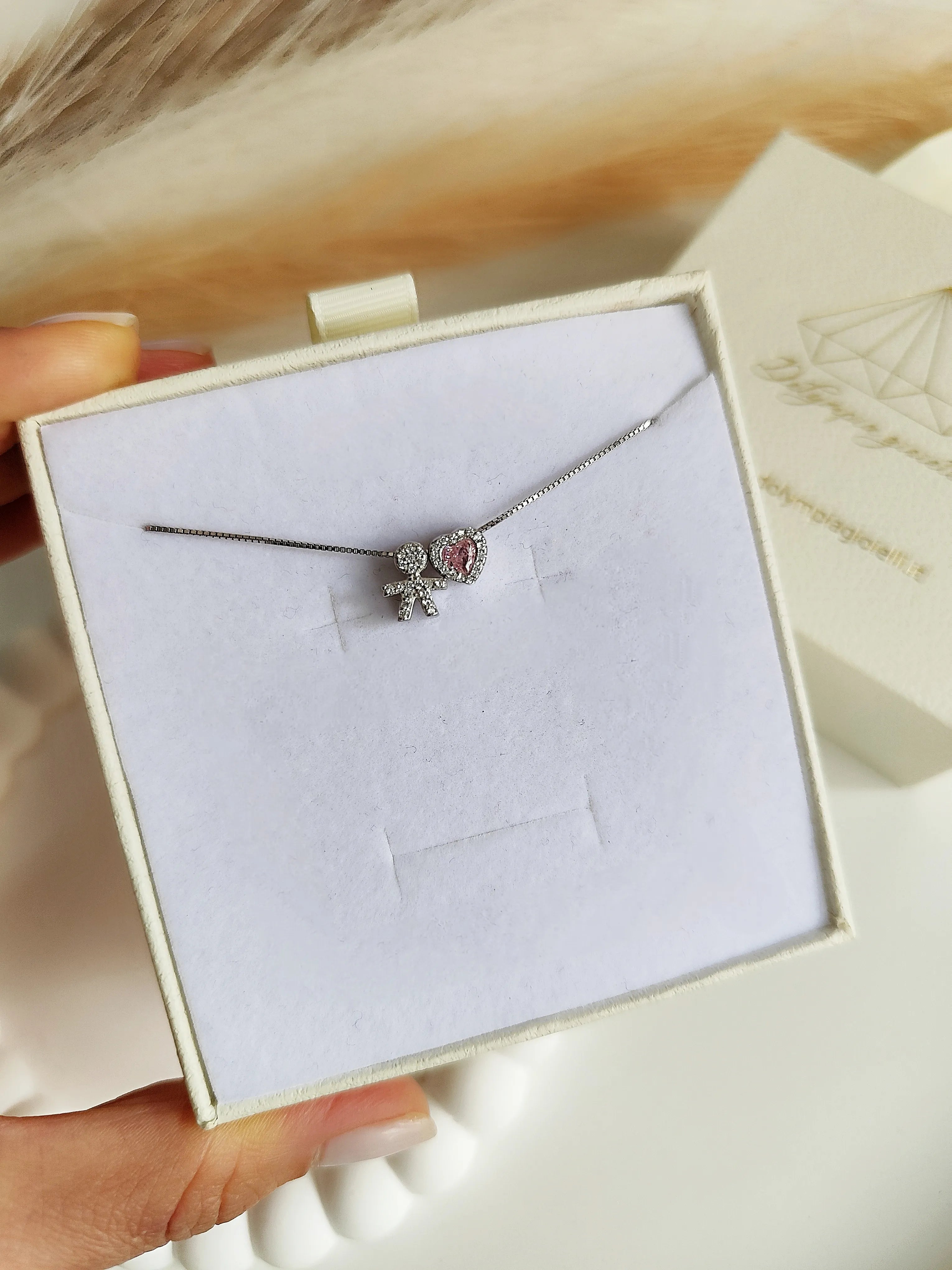 Collana Baby Singolo Cuore Piccolo - Filo Singolo