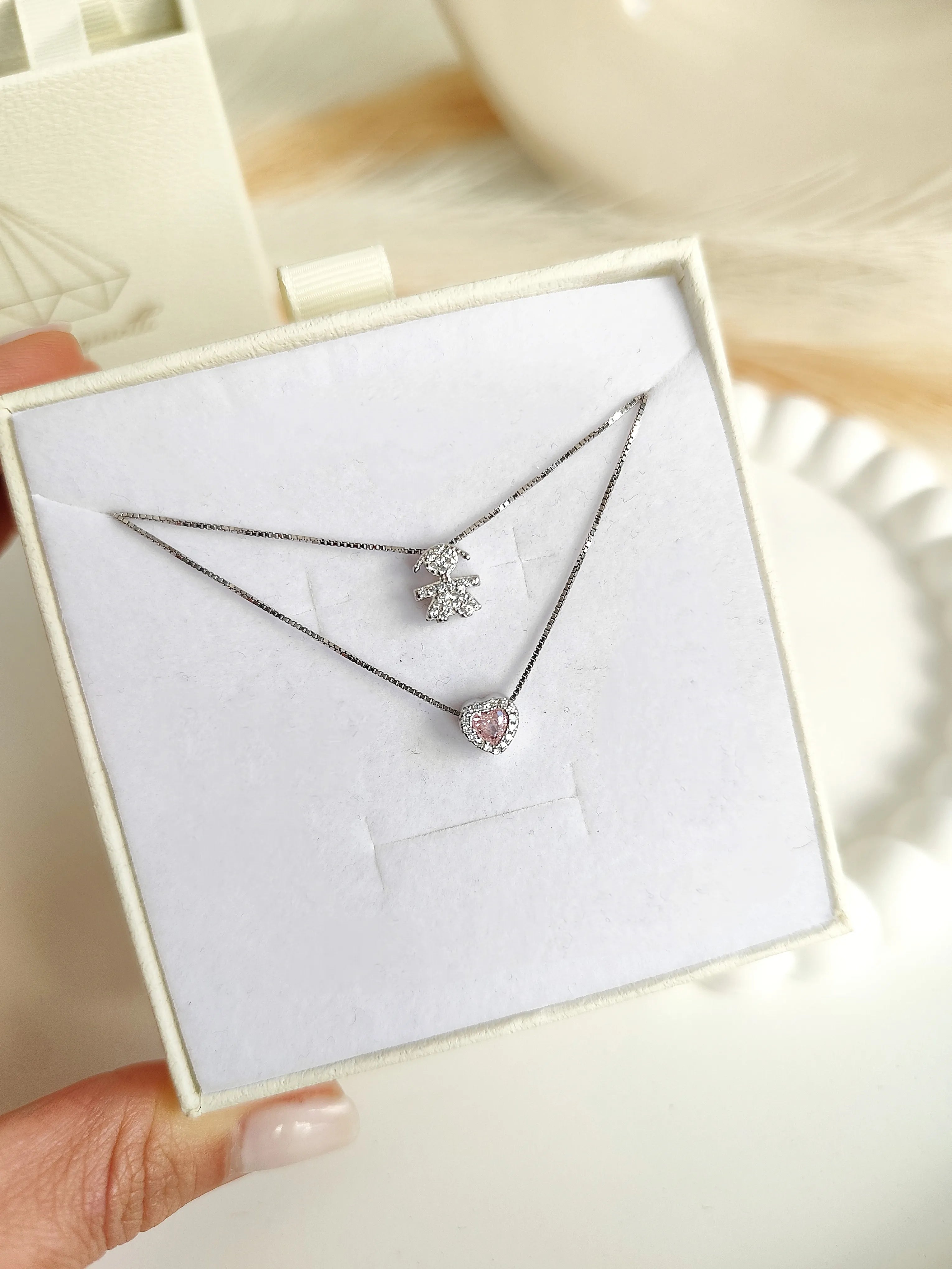 Collana Baby Cuore Piccolo - Doppio Filo