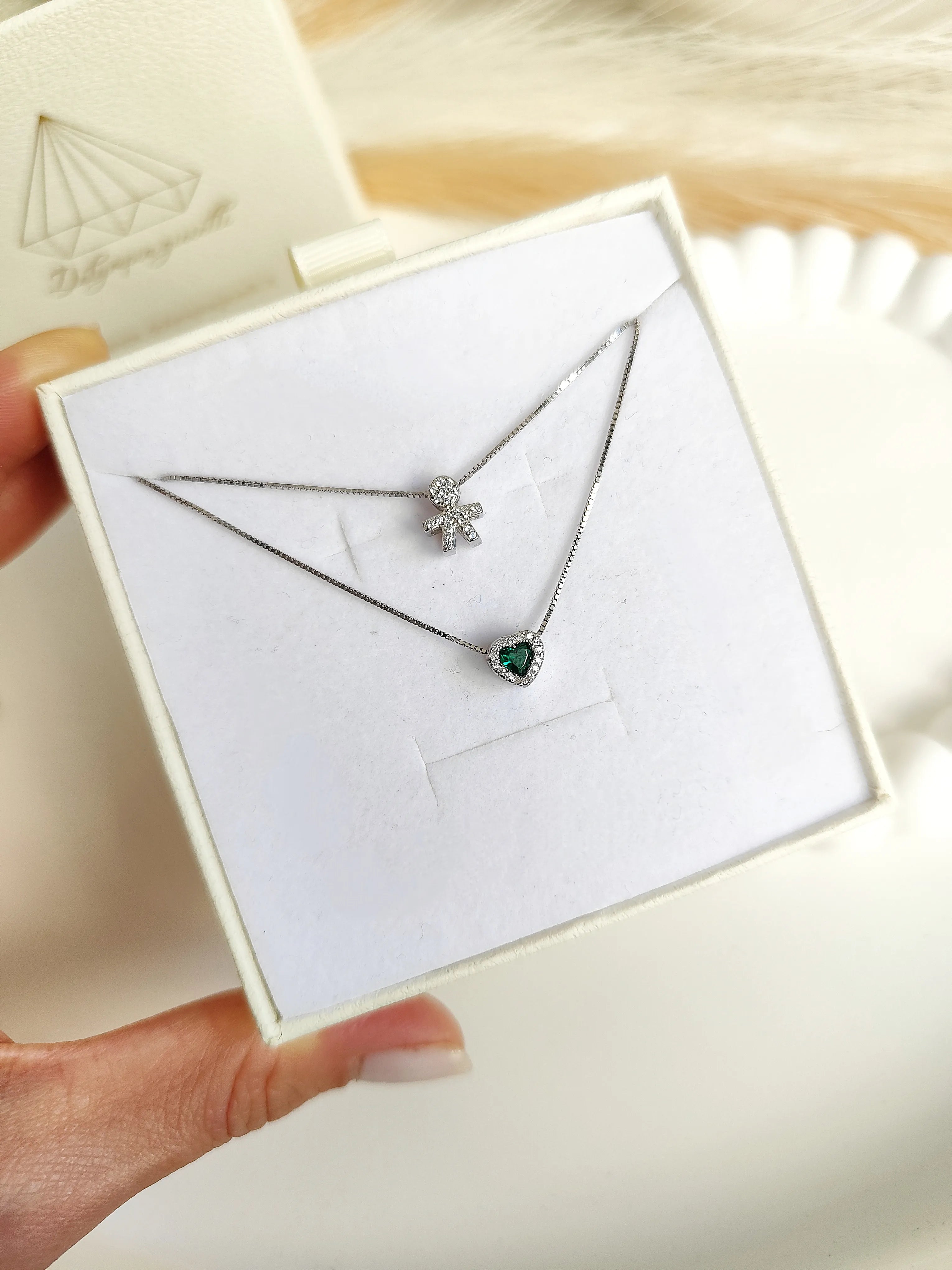 Collana Baby Cuore Piccolo - Doppio Filo