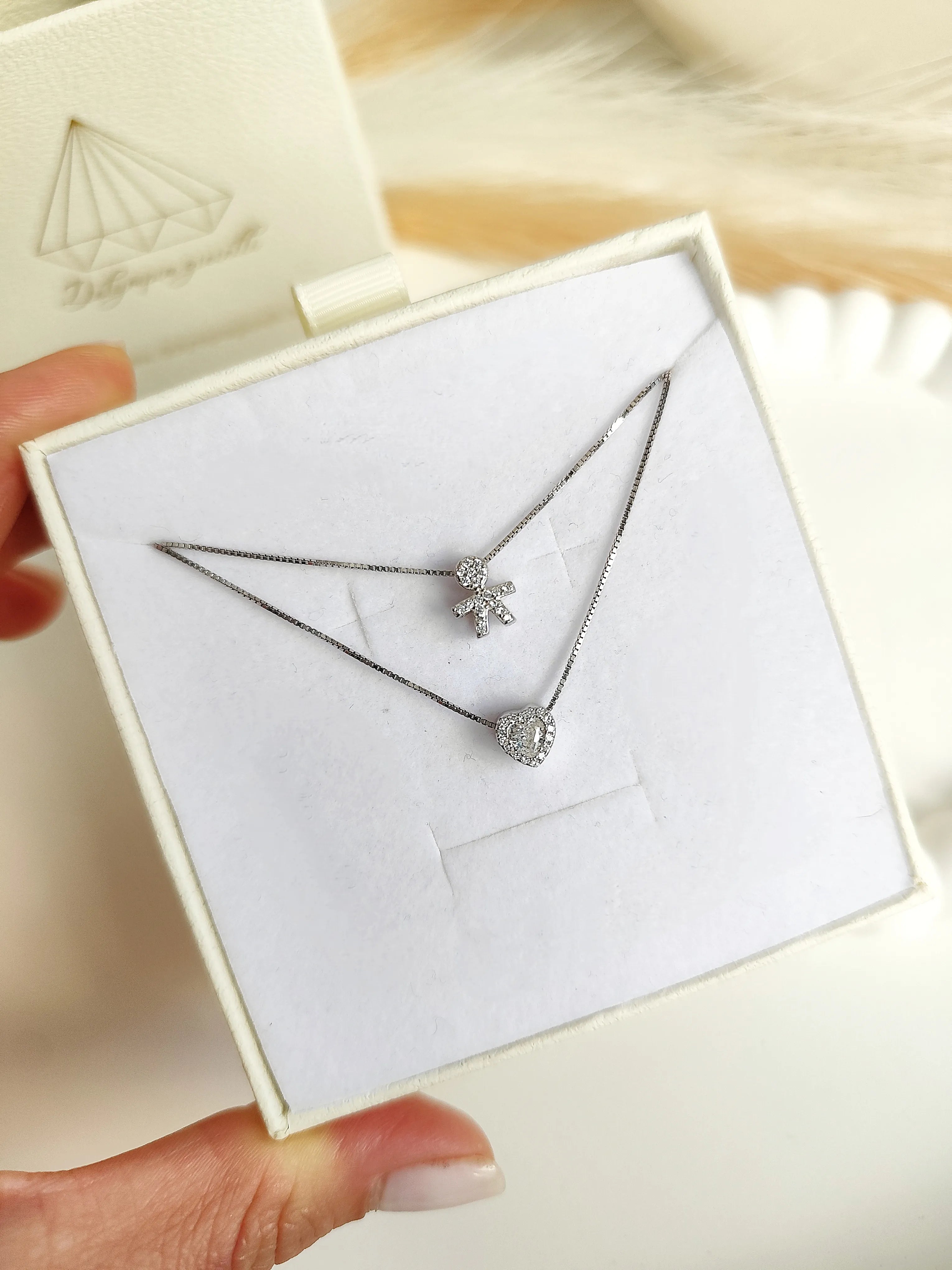 Collana Baby Cuore Piccolo - Doppio Filo