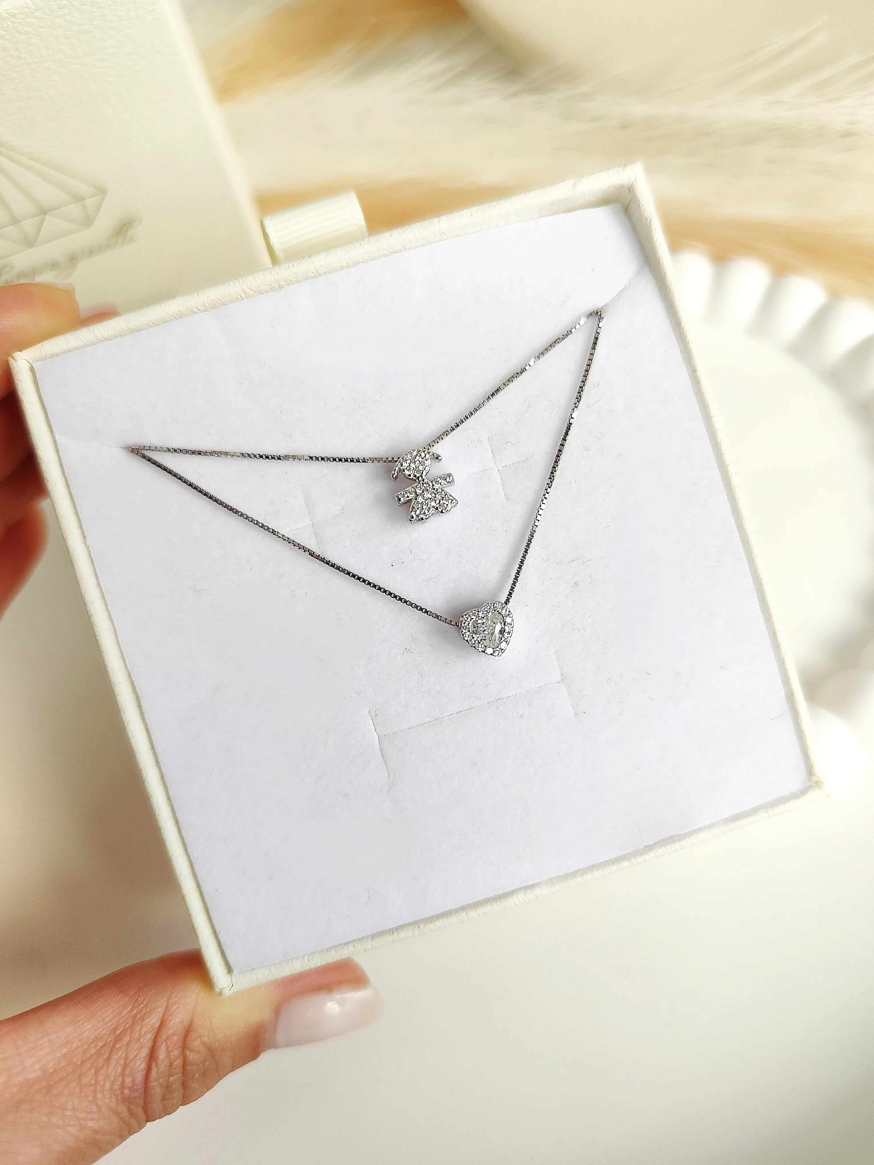 Collana Baby Cuore Piccolo - Doppio Filo
