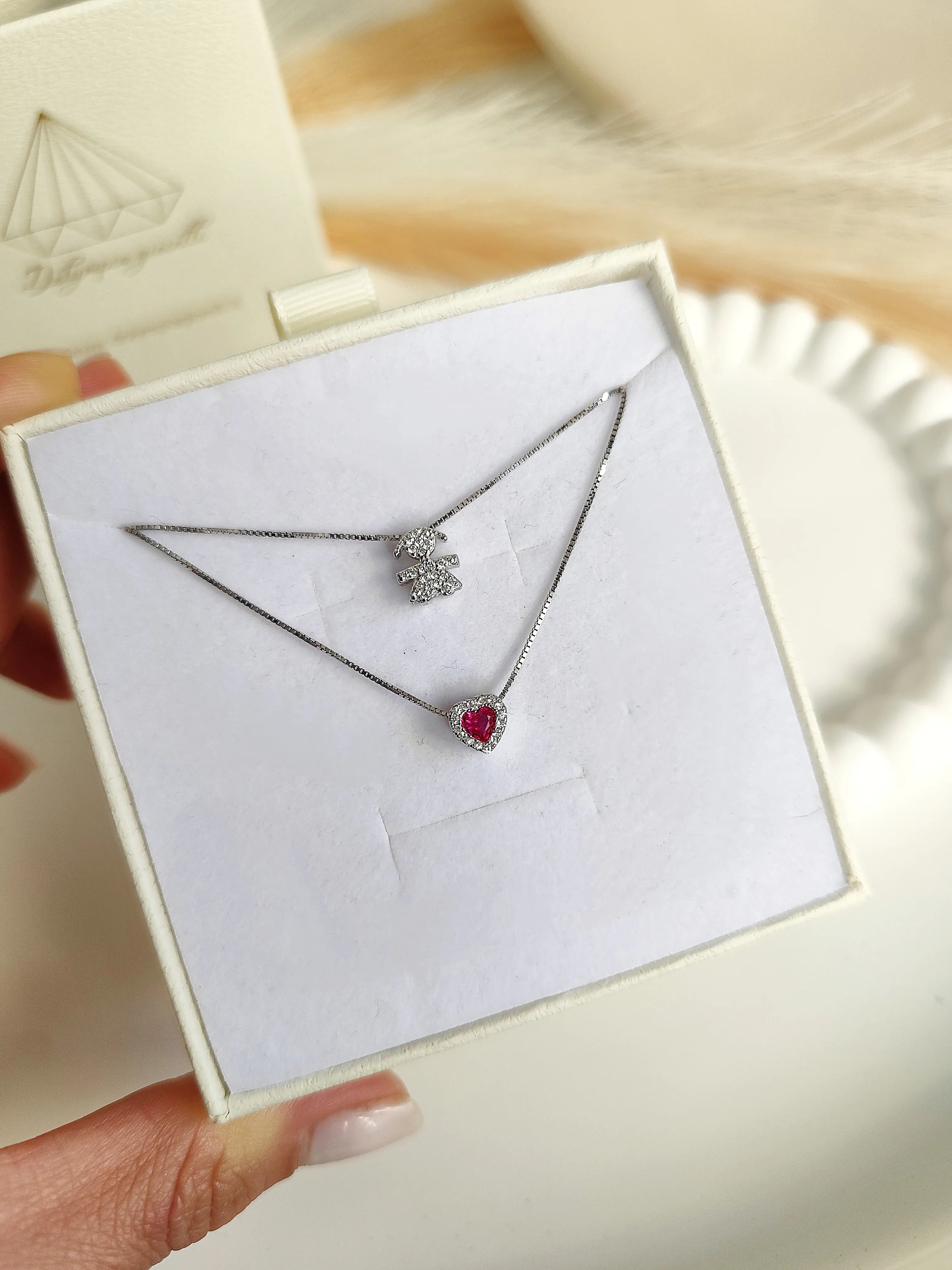Collana Baby Cuore Piccolo - Doppio Filo