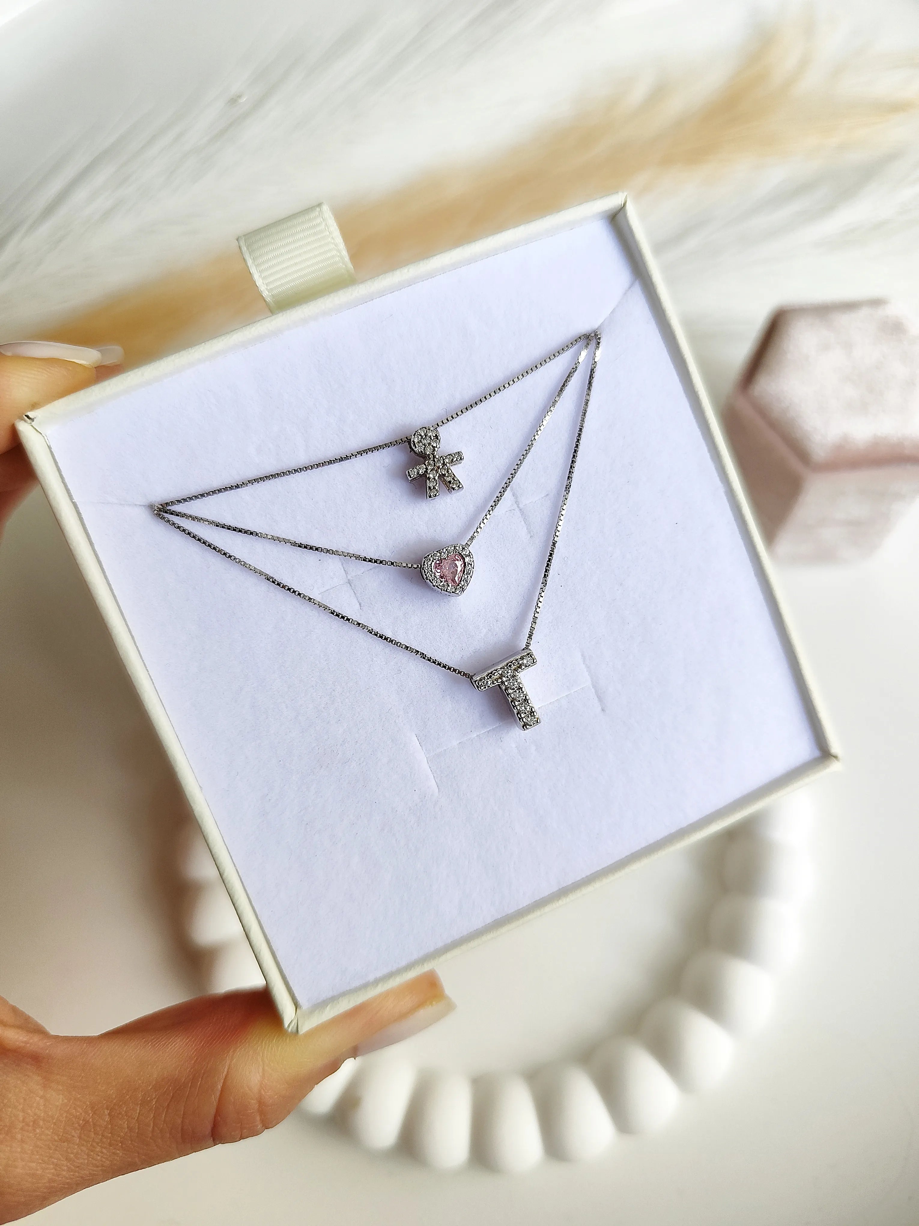 Collana Baby con Iniziali - Tre Fili