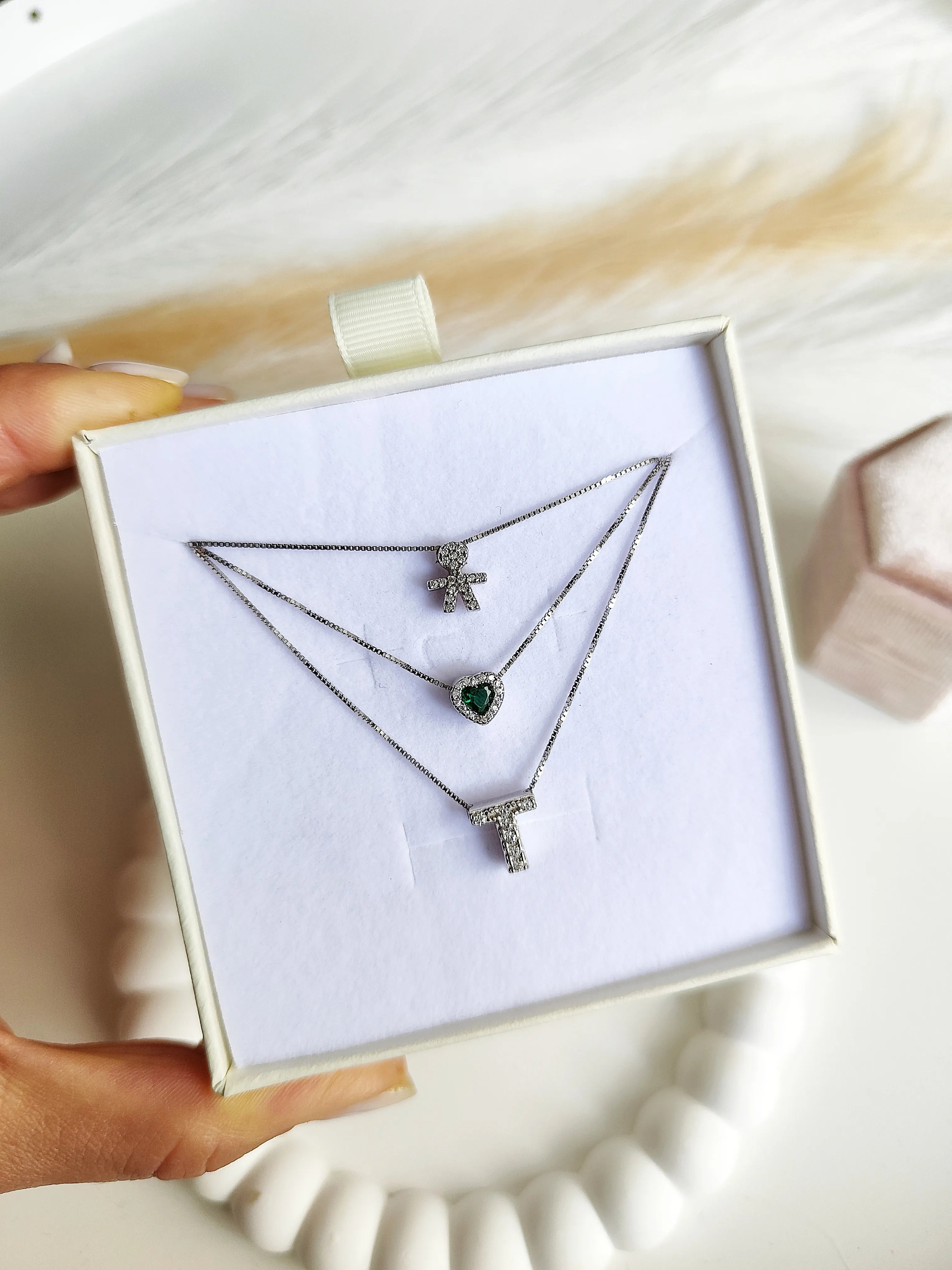 Collana Baby con Iniziali - Tre Fili
