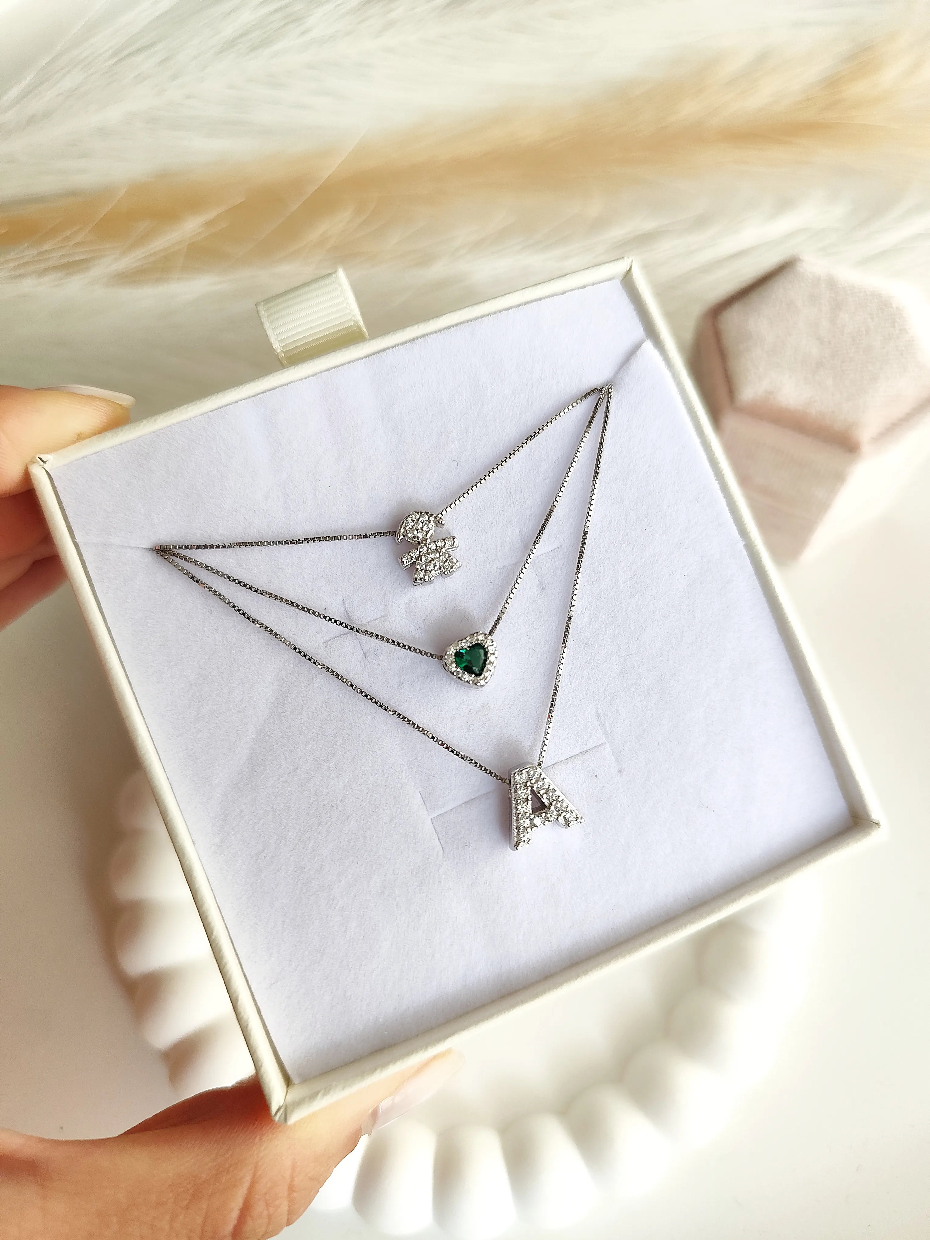 Collana Baby con Iniziali - Tre Fili