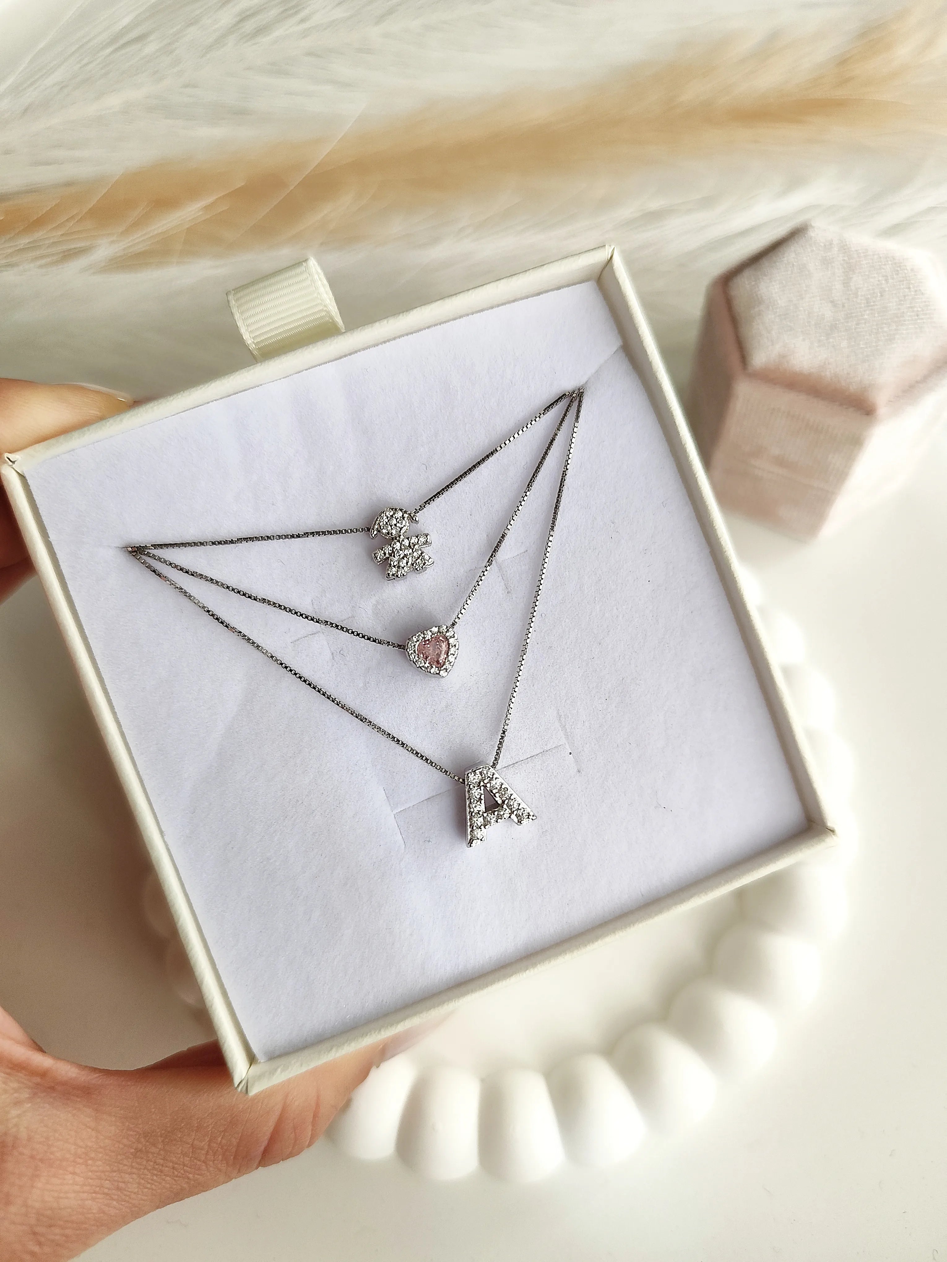 Collana Baby con Iniziali - Tre Fili