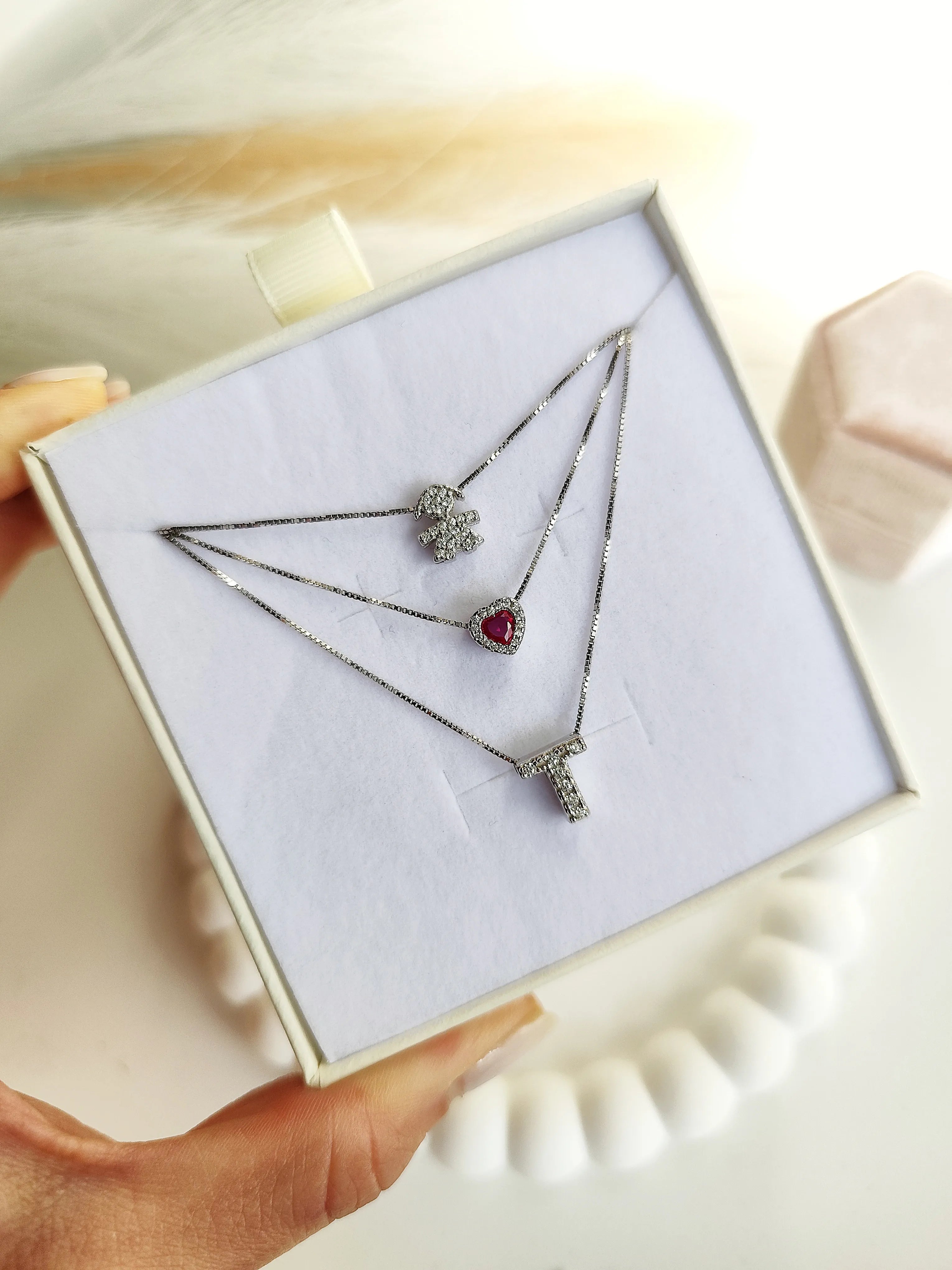 Collana Baby con Iniziali - Tre Fili