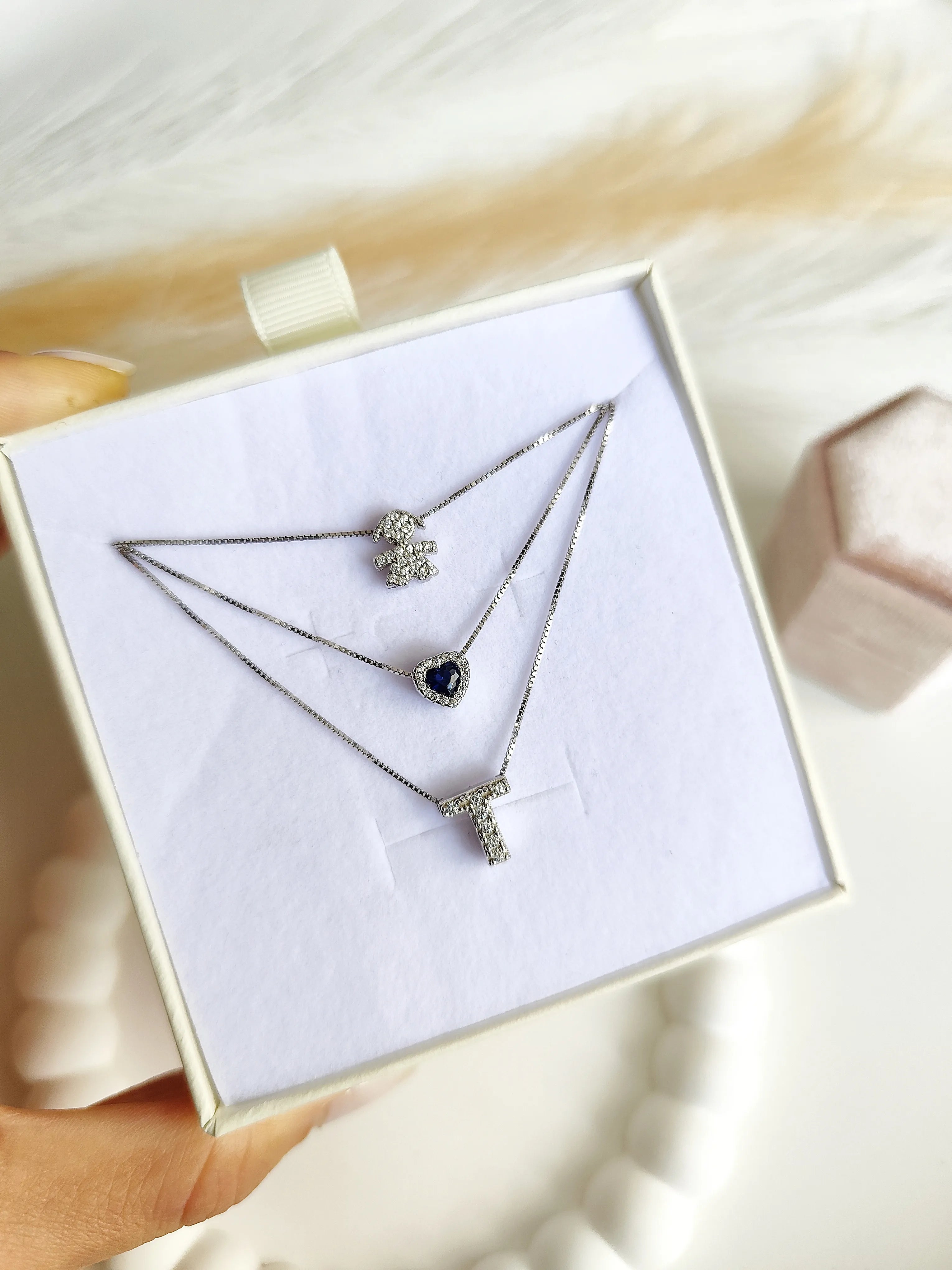 Collana Baby con Iniziali - Tre Fili