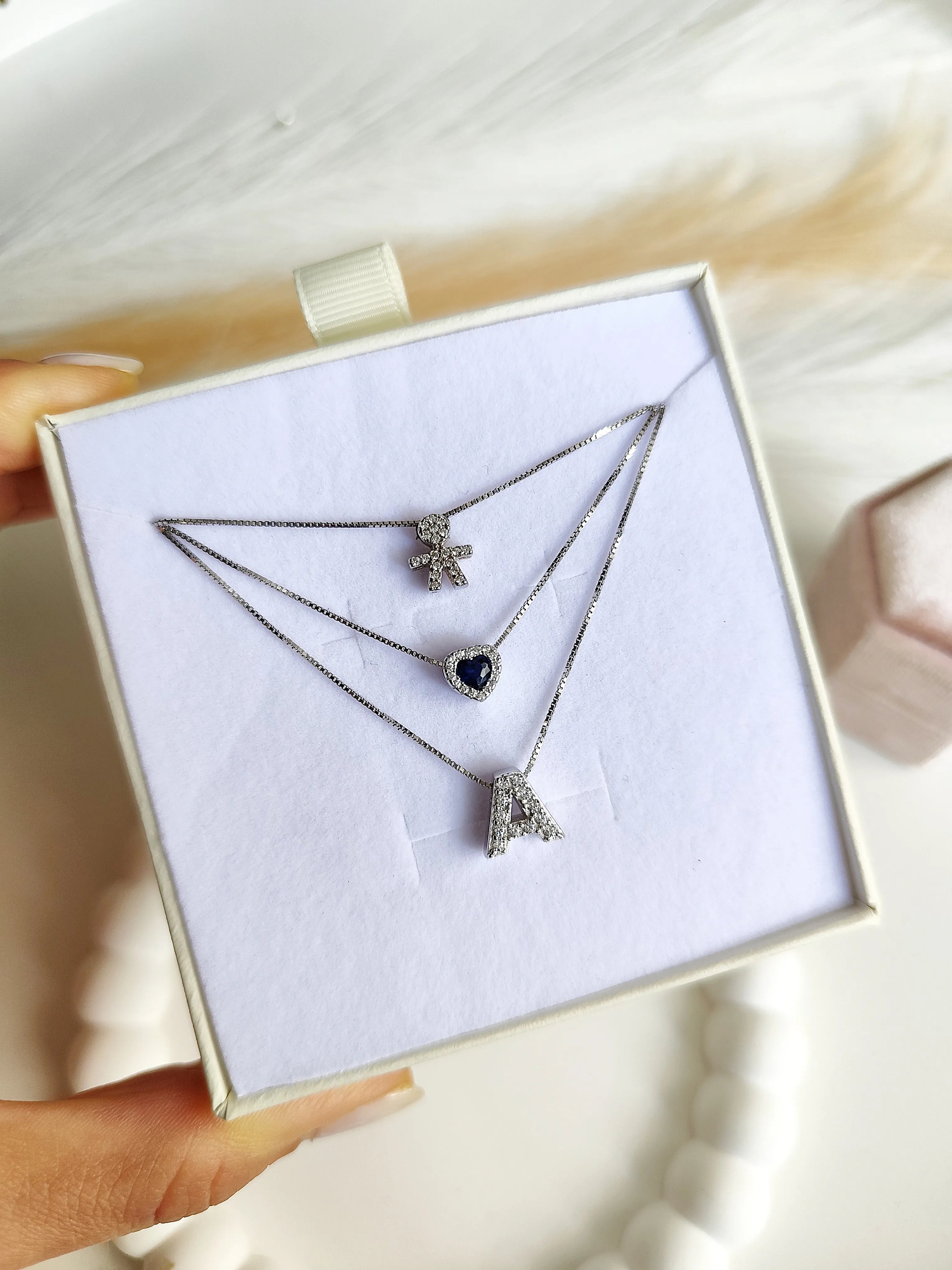 Collana Baby con Iniziali - Tre Fili