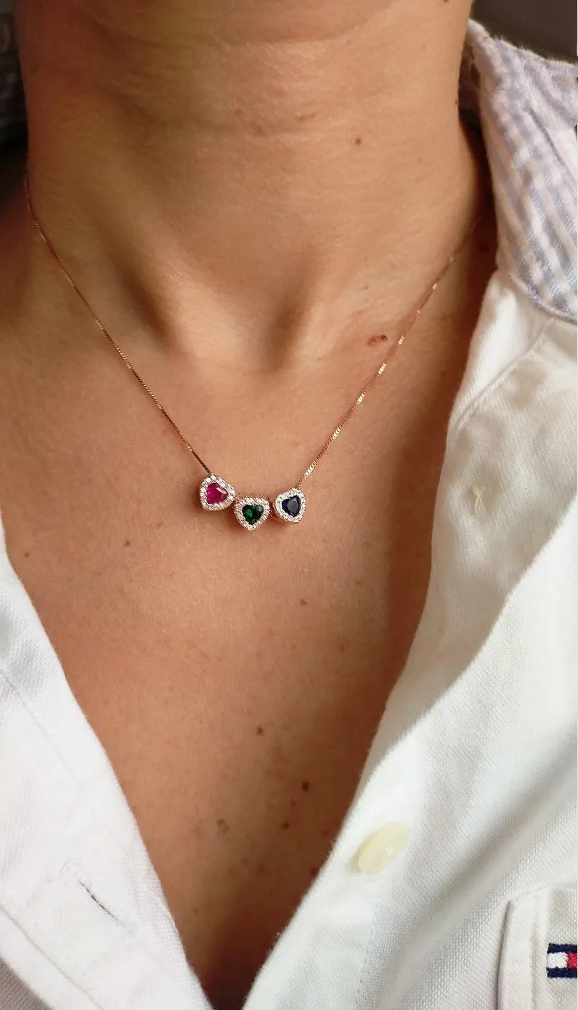Collana Tris di Cuori