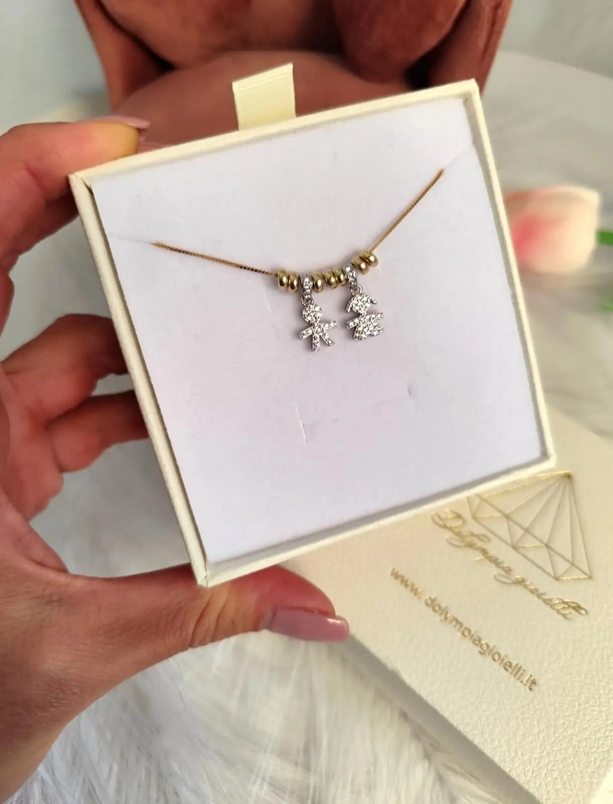 Collana Baby Charms Bicolore - Filo Singolo