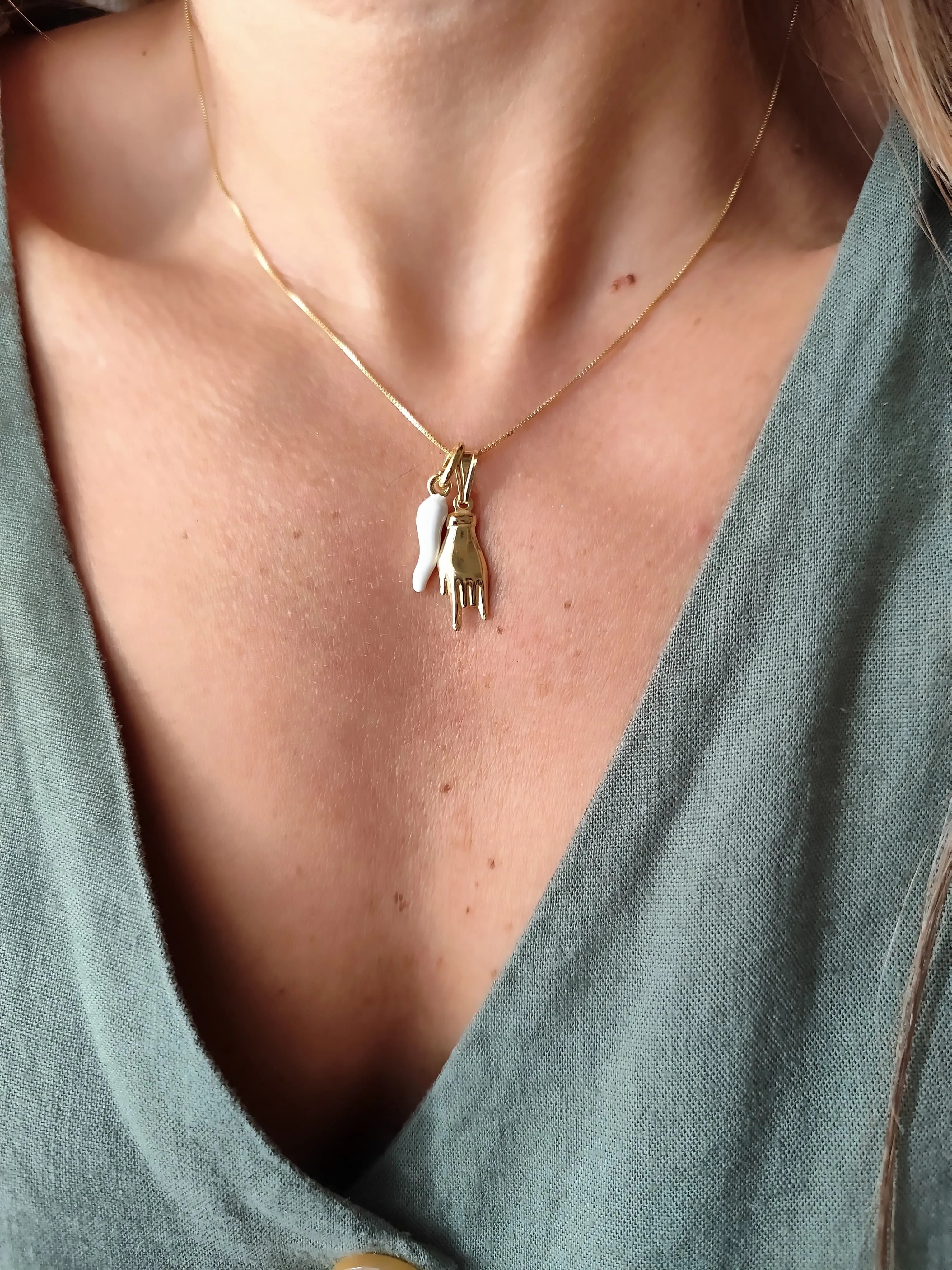 YL Collana Cuore E Giglio In Argento 925 Con Zirconia Cubica – Ciondolo Portafortuna Per Donna E Mamma – Catena Regolabile