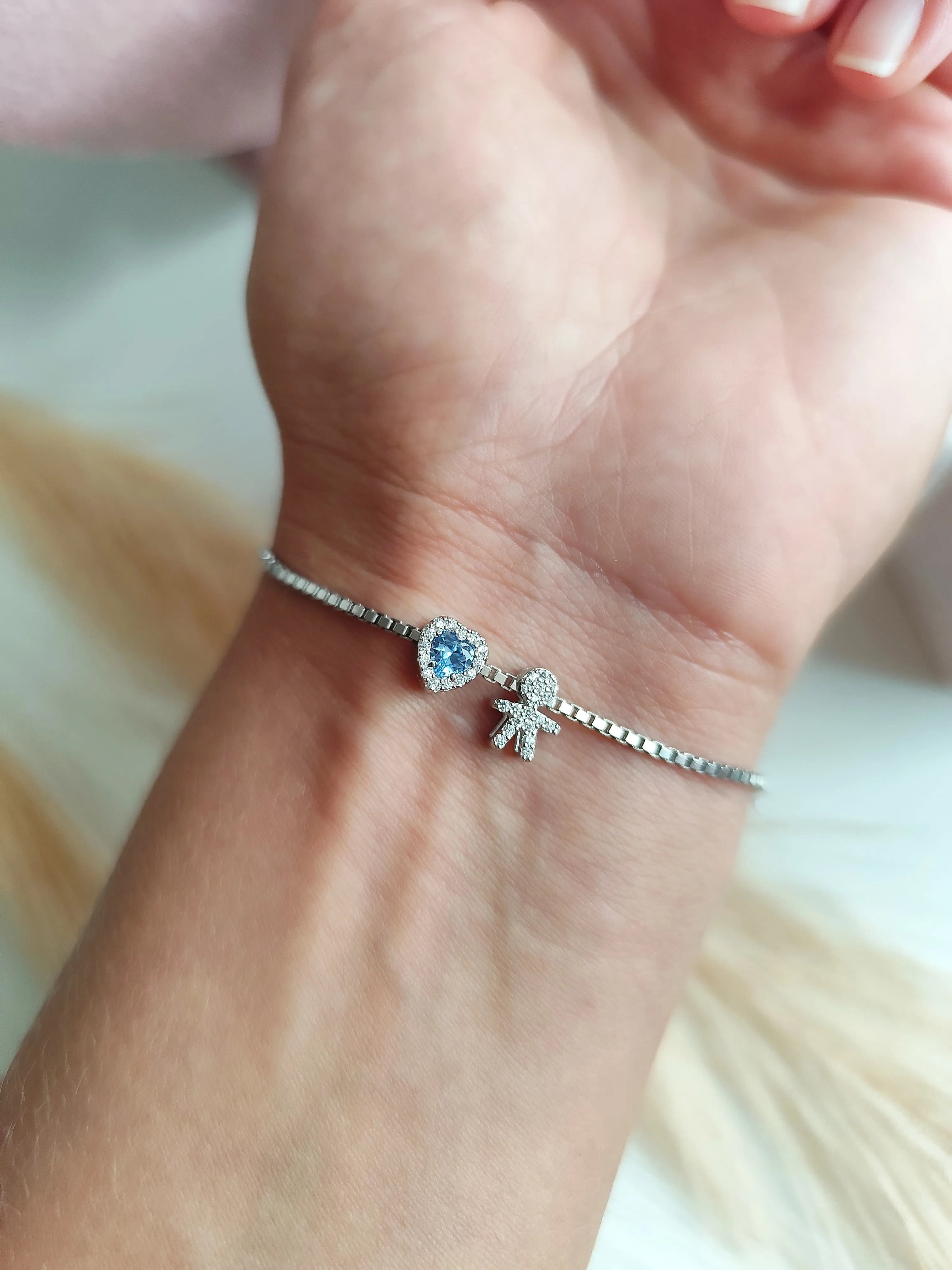 Bracciale Filo Baby Cuore