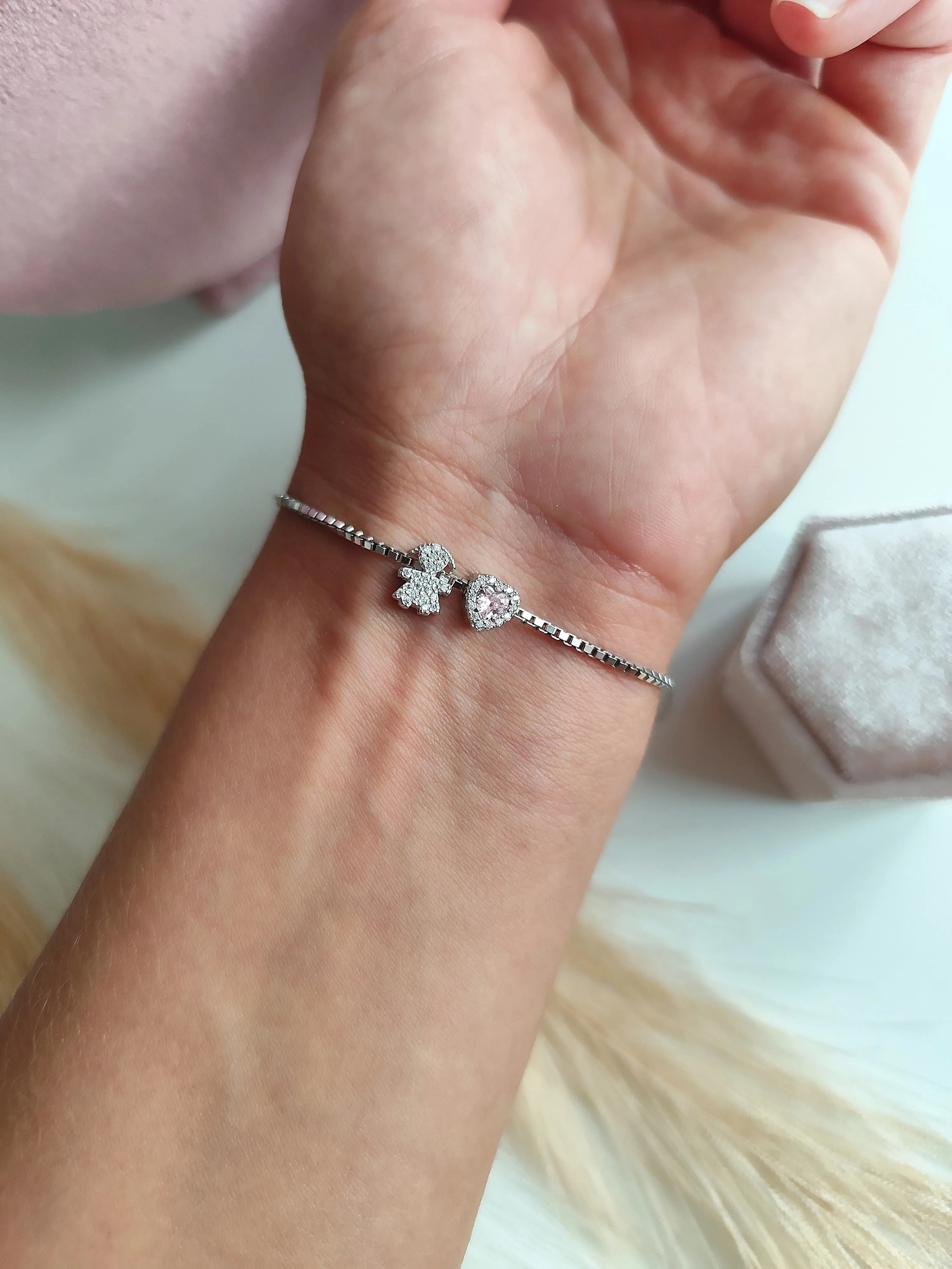 Bracciale Filo Baby Cuore