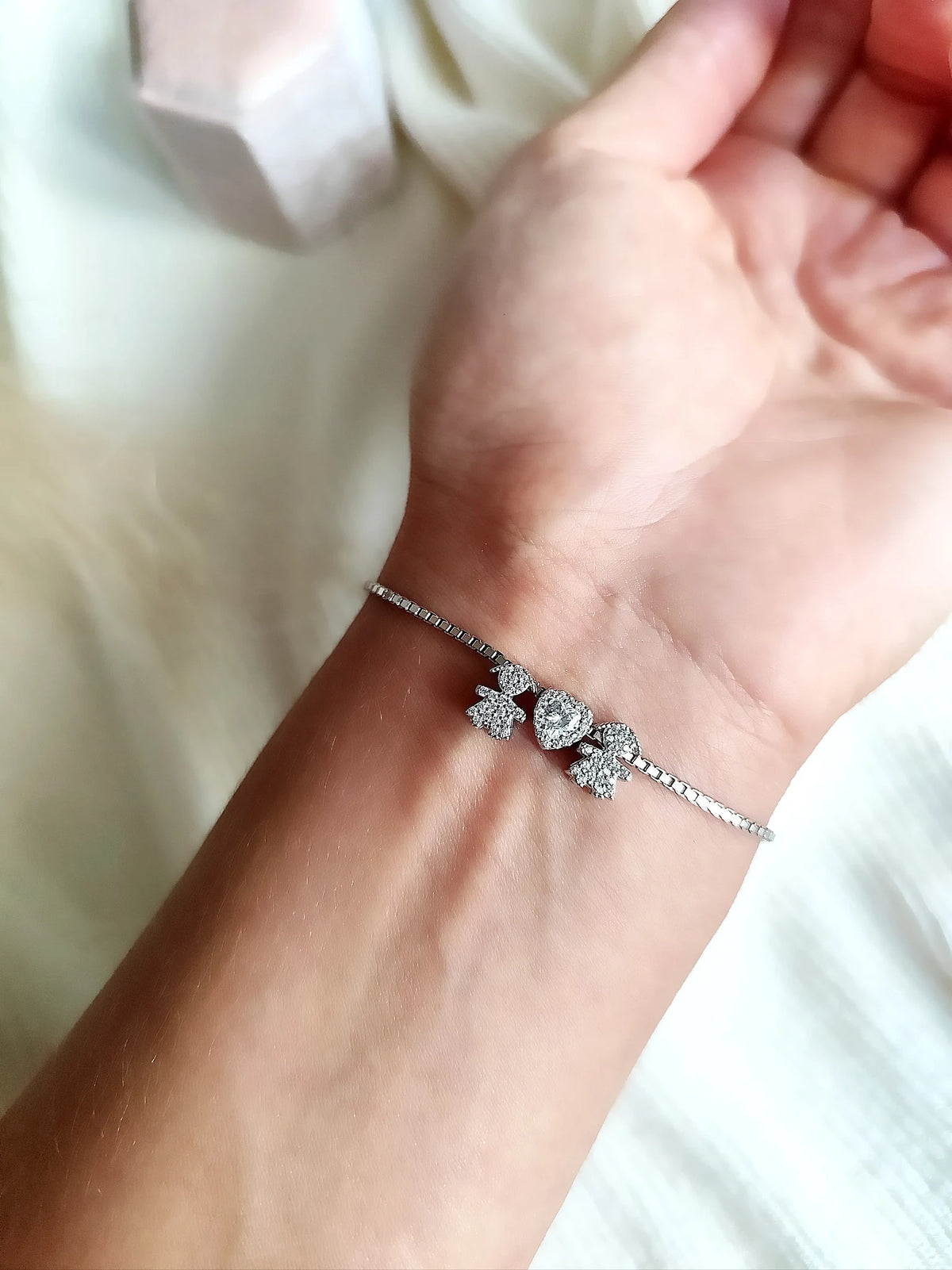 Bracciale Filo Baby Cuore