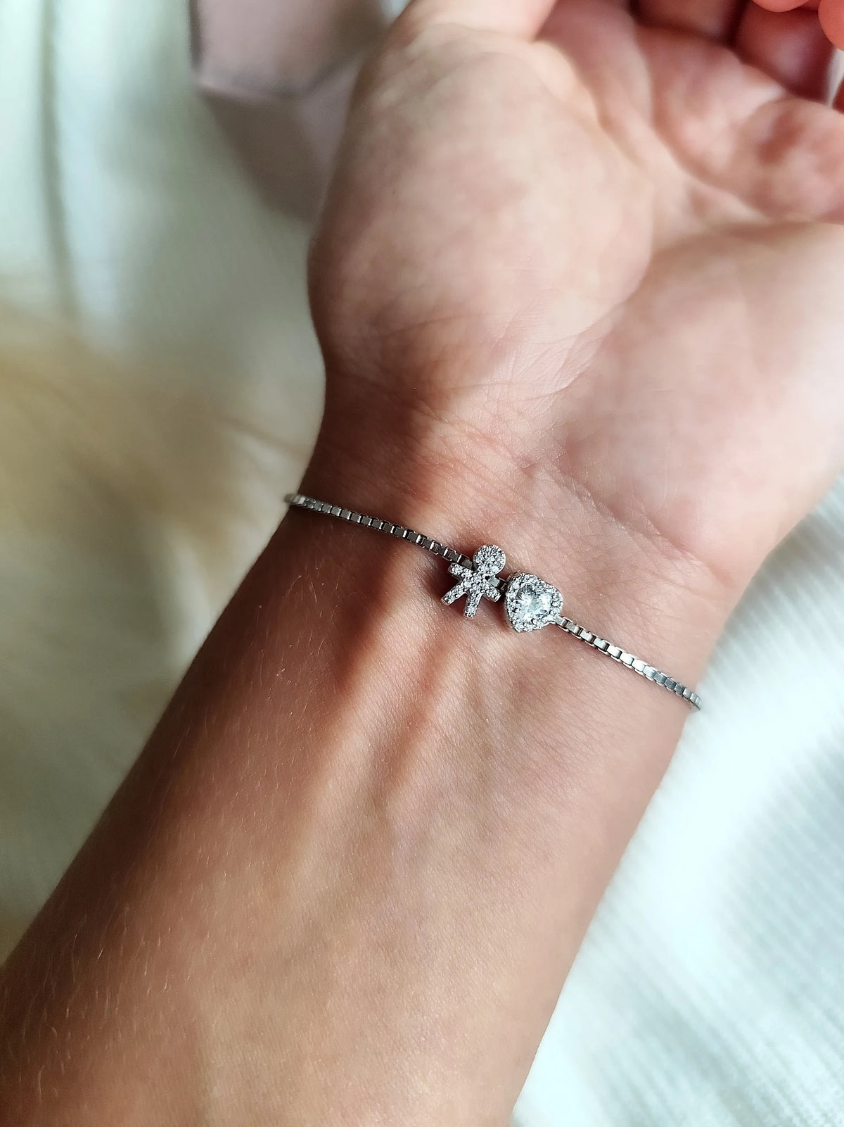 Bracciale Filo Baby Cuore