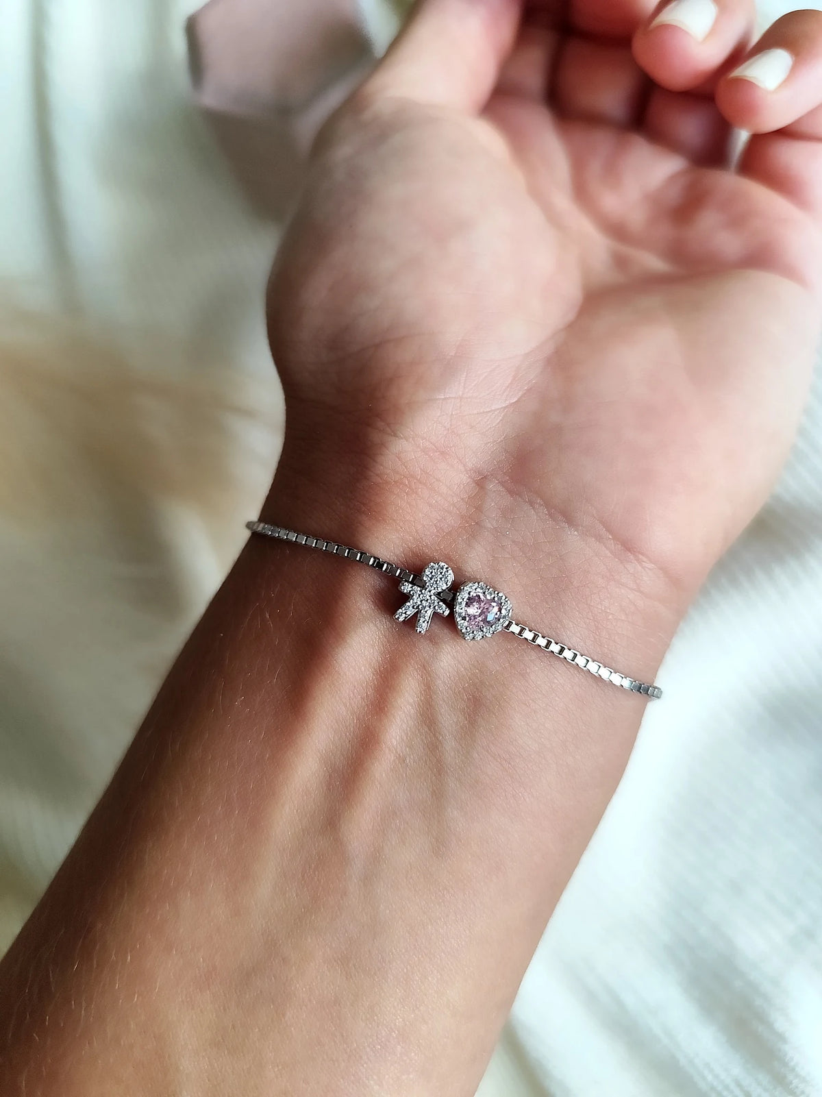 Bracciale Filo Baby Cuore
