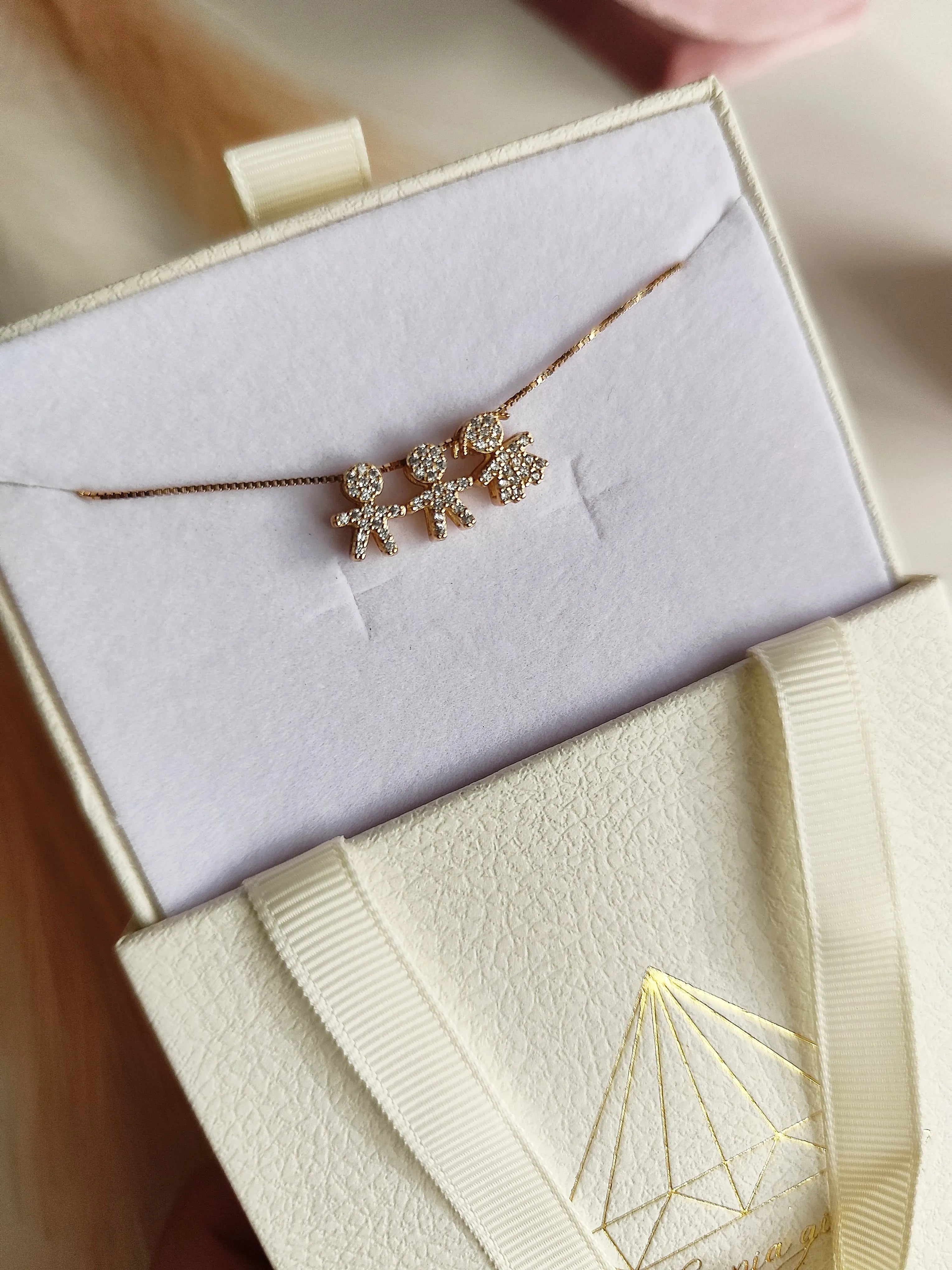 Collana 2/3 o 4 Baby Passante Senza Cuori - Filo Singolo