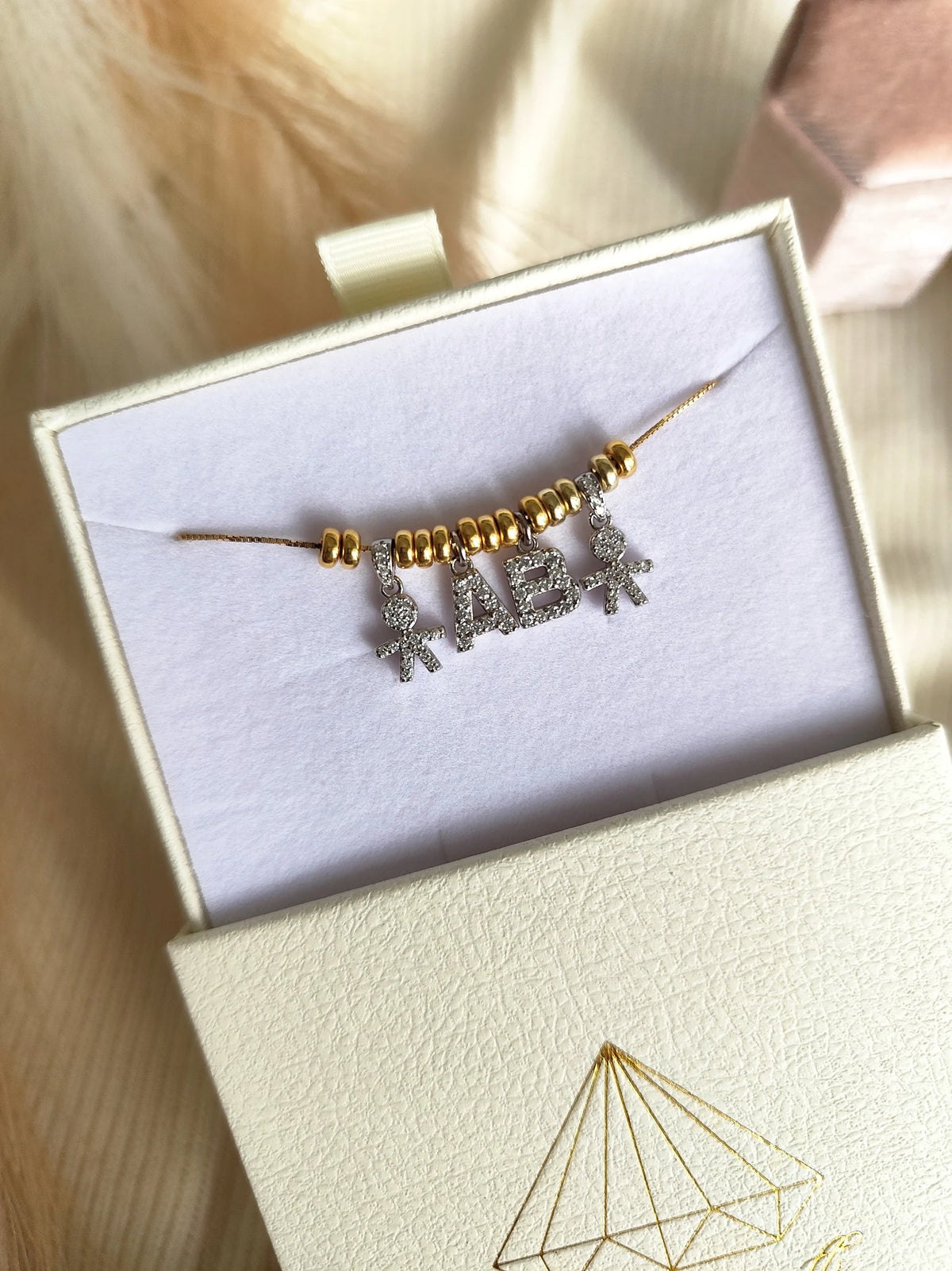 Collana Baby Charms e Iniziale Charms - Filo Singolo